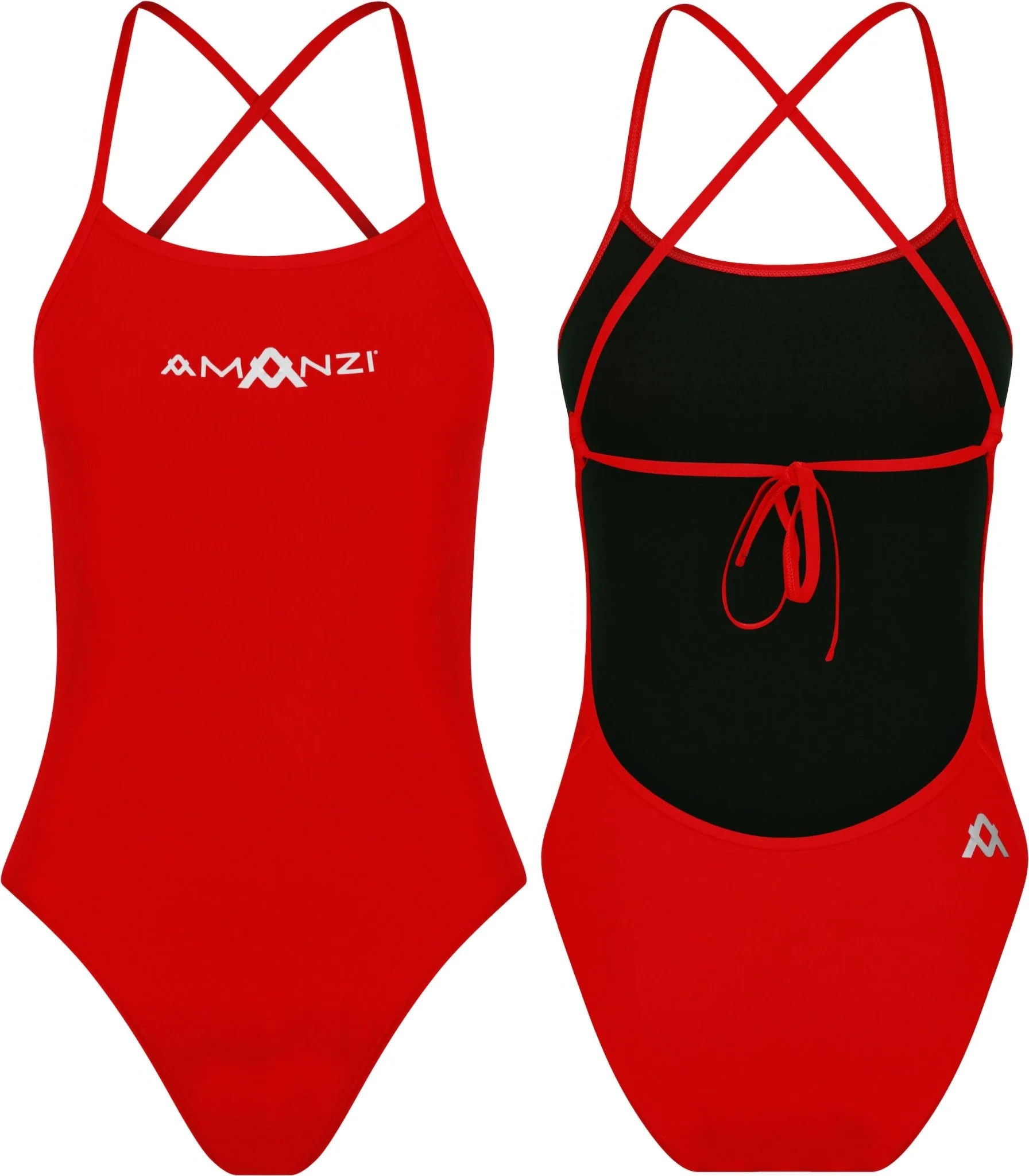 AMANZI WOMENS BLAZE TIE BACK ONE PIECE - Image 3
