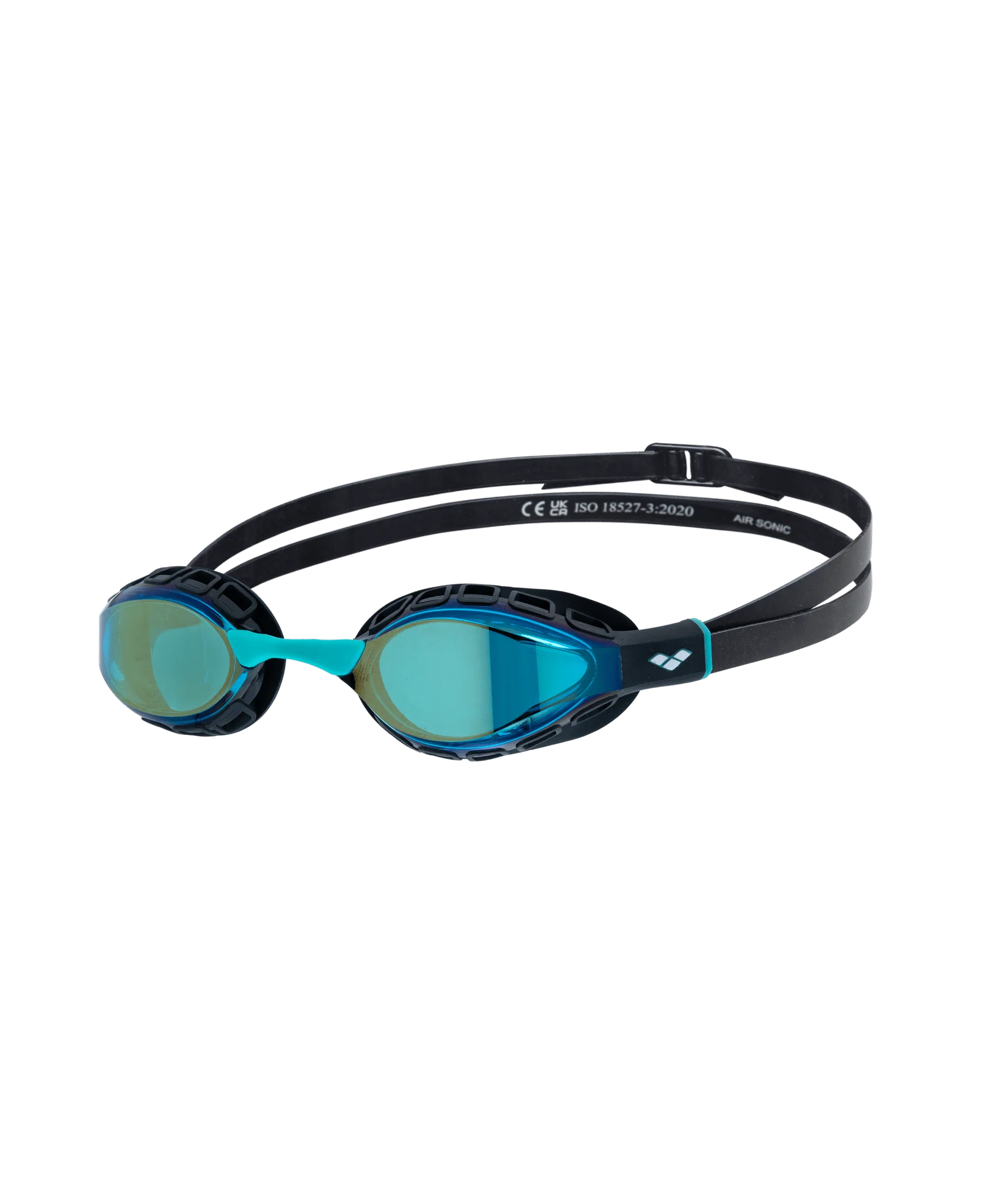 ARENA AIR SONIC MIRROR GOGGLES AQUA LENSES