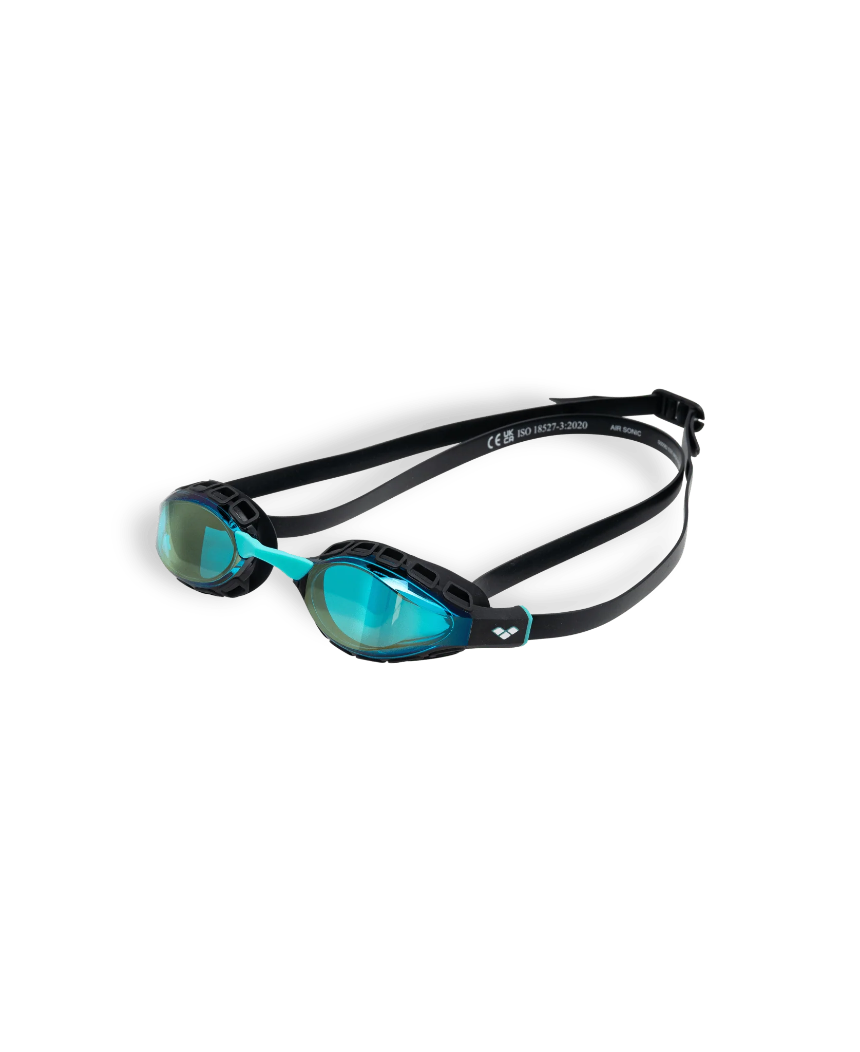 ARENA AIR SONIC MIRROR GOGGLES AQUA LENSES - Image 2