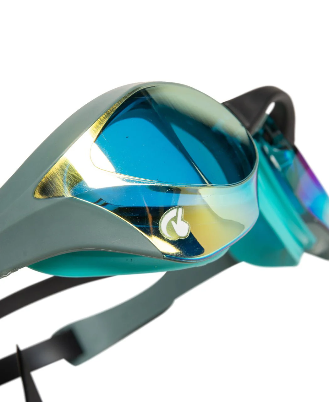 ARENA COBRA ULTRA SWIPE MIRROR GOGGLES AQUA LENSES - Image 4