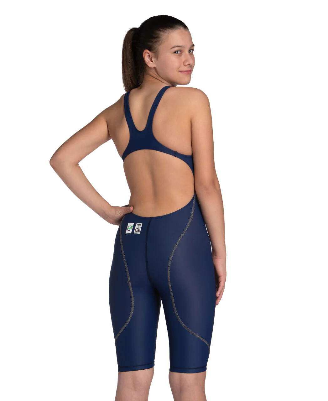 ARENA GIRLS POWERSKIN ST NEXT OPEN BACK KNEESUIT - Image 13