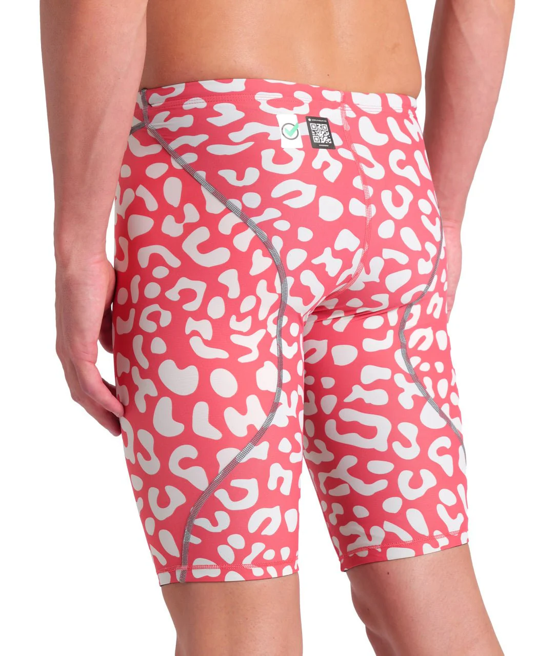 ARENA MENS LEOPARD SKIN GERANIUM POWERSKIN ST NEXT JAMMER - Image 4
