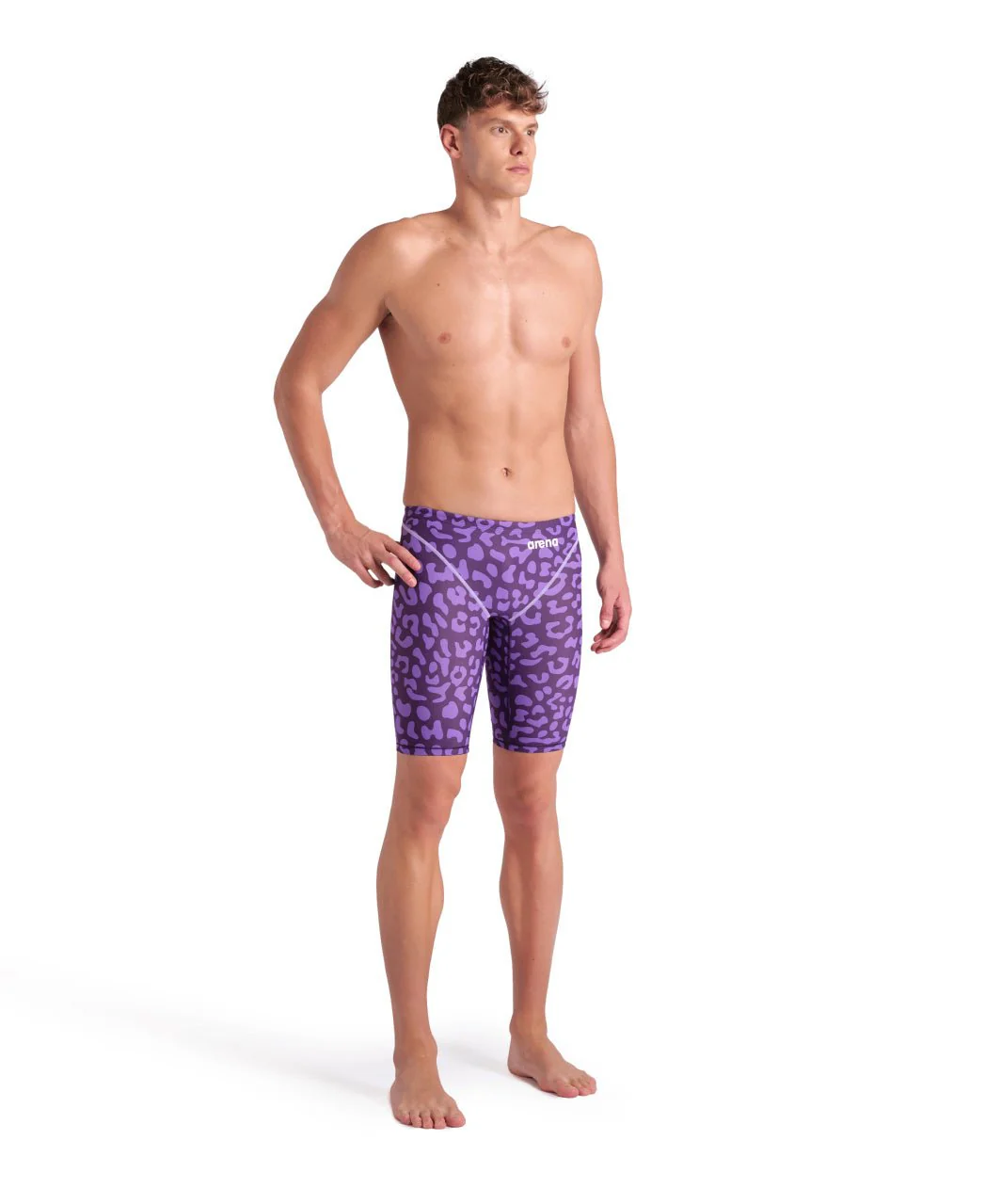 ARENA MENS LEOPARD SKIN VIOLET POWERSKIN ST NEXT JAMMER - Image 3