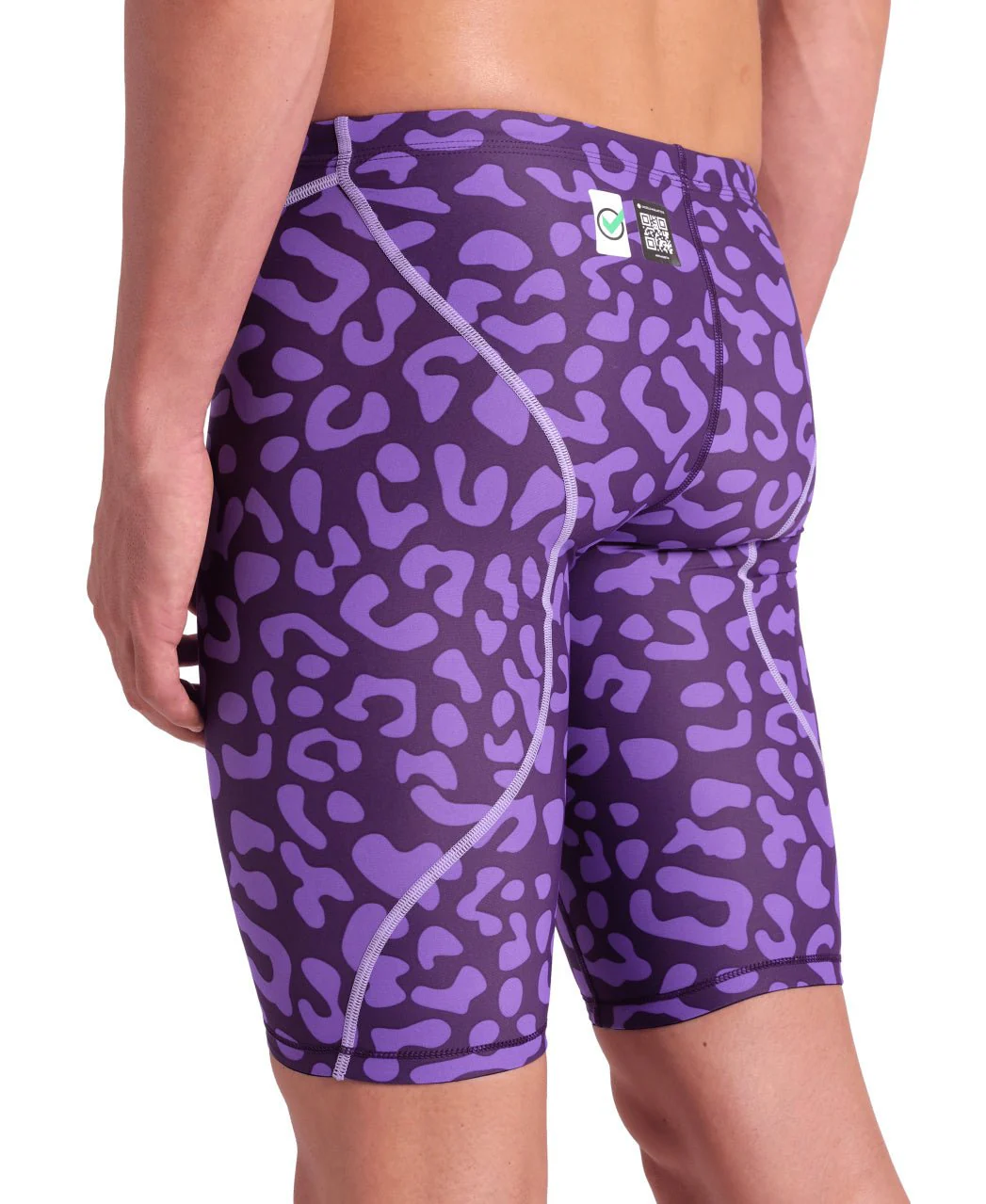 ARENA MENS LEOPARD SKIN VIOLET POWERSKIN ST NEXT JAMMER - Image 4