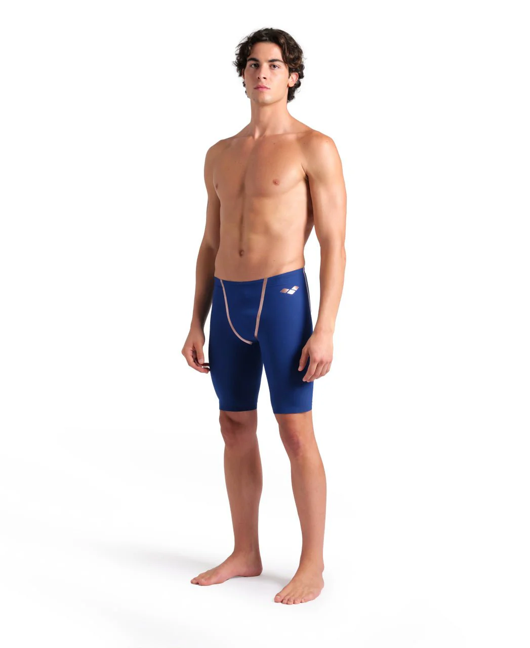 ARENA MENS POWERSKIN NAVY & ROSE GOLD PRIMO JAMMER - Image 3