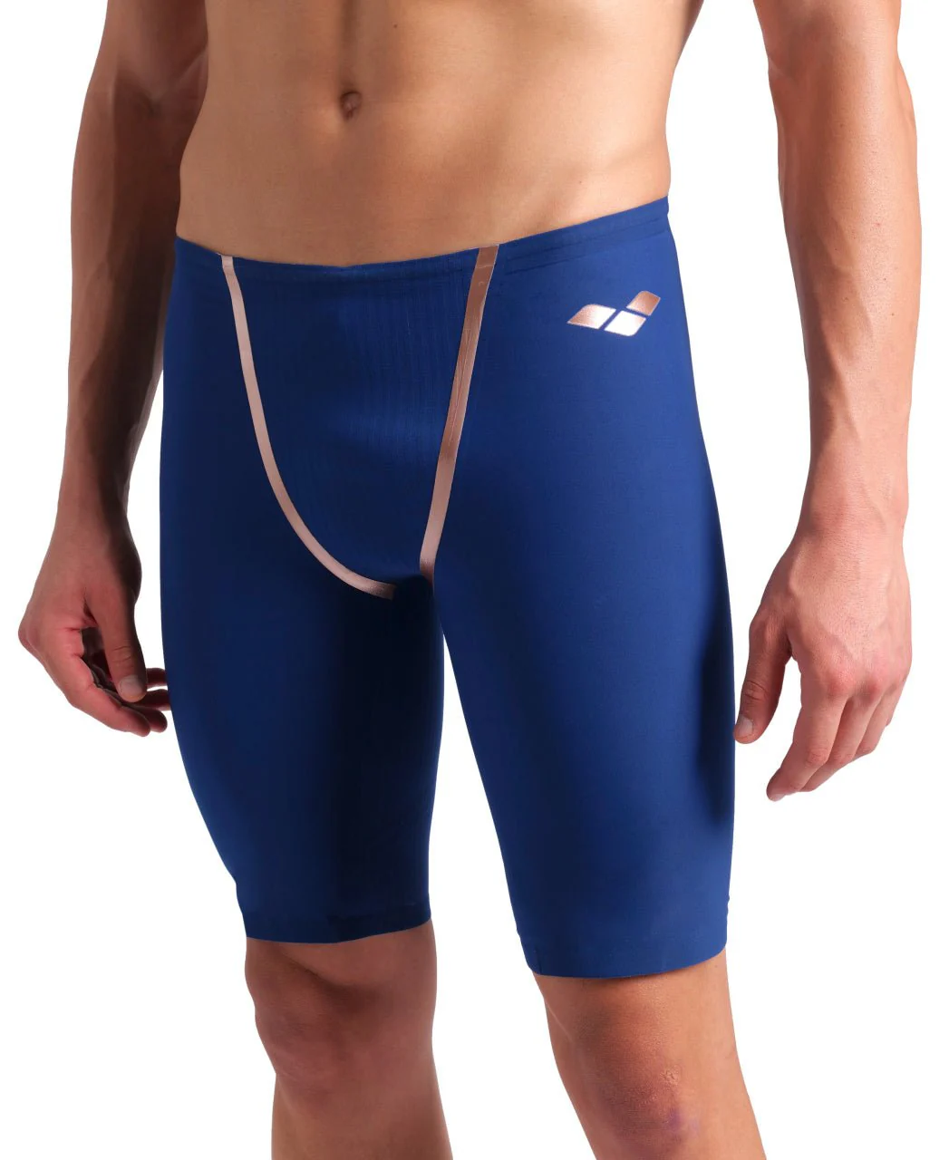 ARENA MENS POWERSKIN NAVY & ROSE GOLD PRIMO JAMMER - Image 4