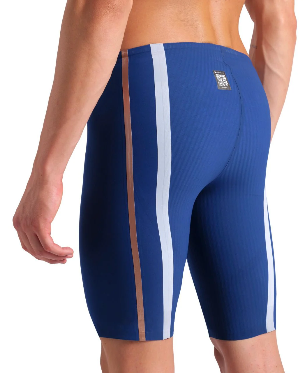 ARENA MENS POWERSKIN NAVY & ROSE GOLD PRIMO JAMMER - Image 5