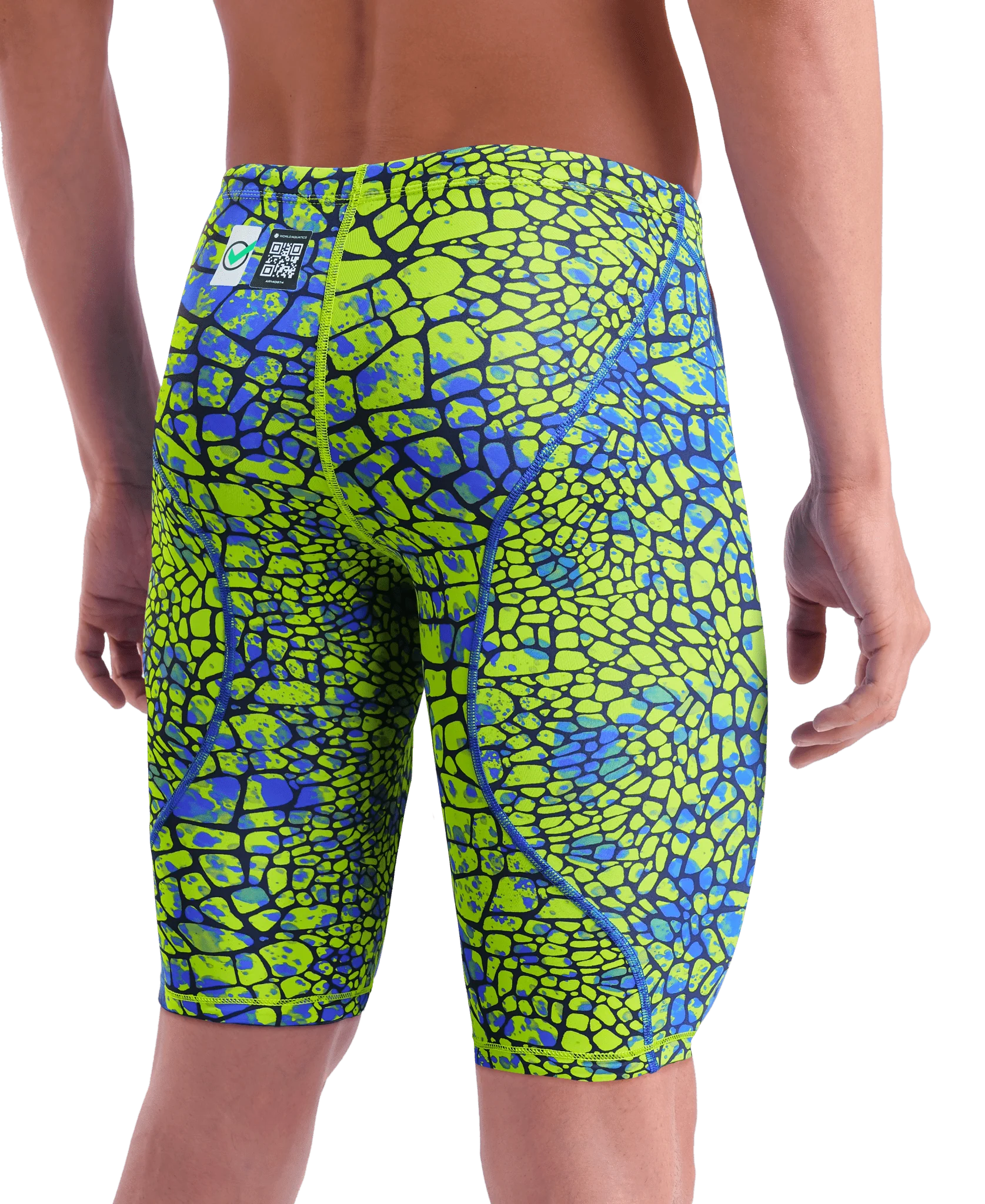 ARENA MENS POWERSKIN ST NEXT SNAKESKIN JAMMER - Image 4