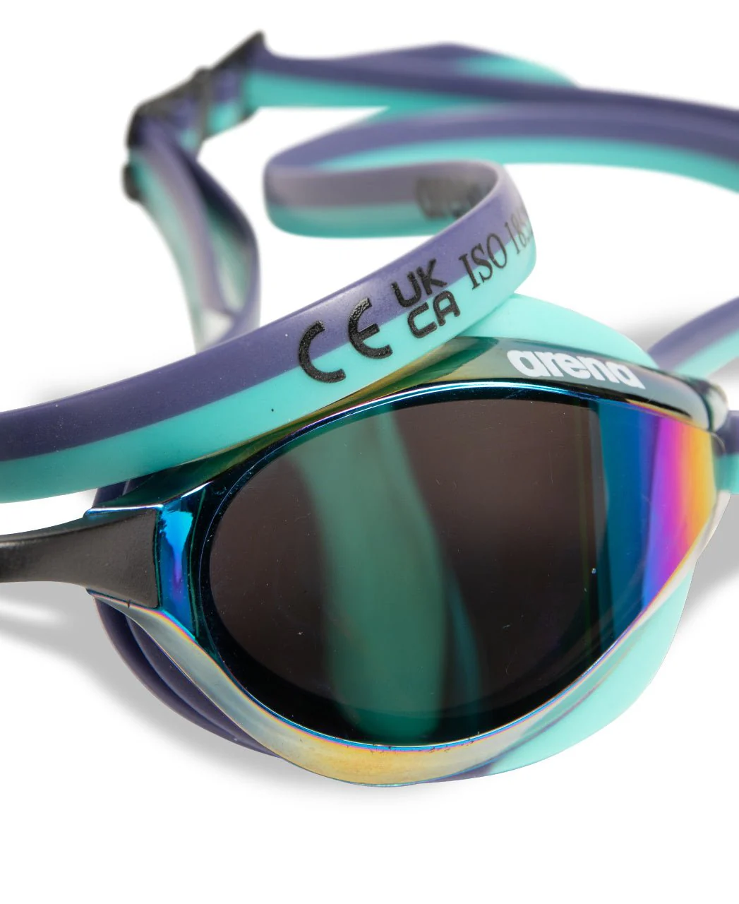 ARENA PYTHON MIRROR GOGGLES TURQUOISE LENSES - Image 4