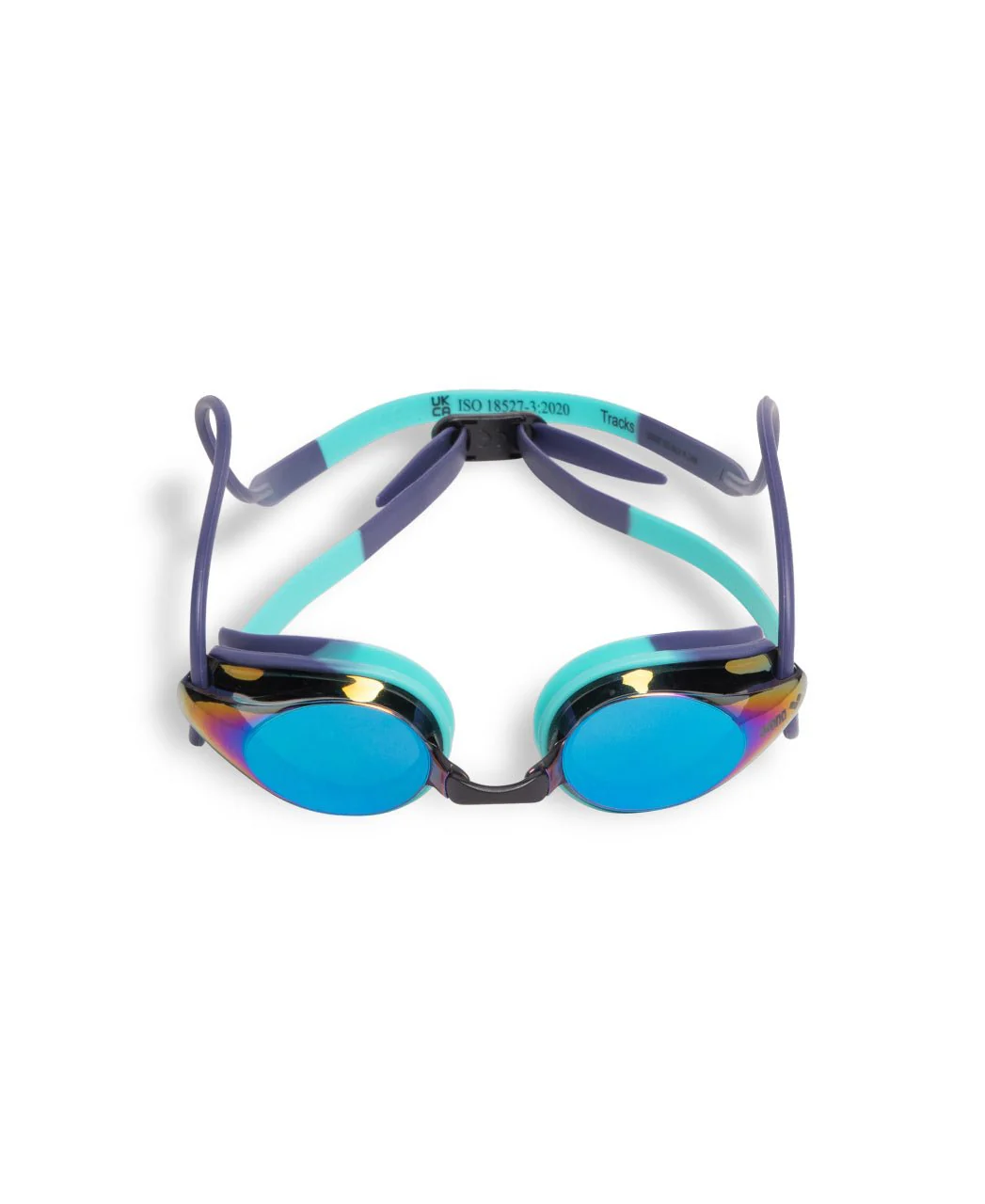 ARENA TRACKS MIRROR GOGGLES TURQUOISE LENSES - Image 3
