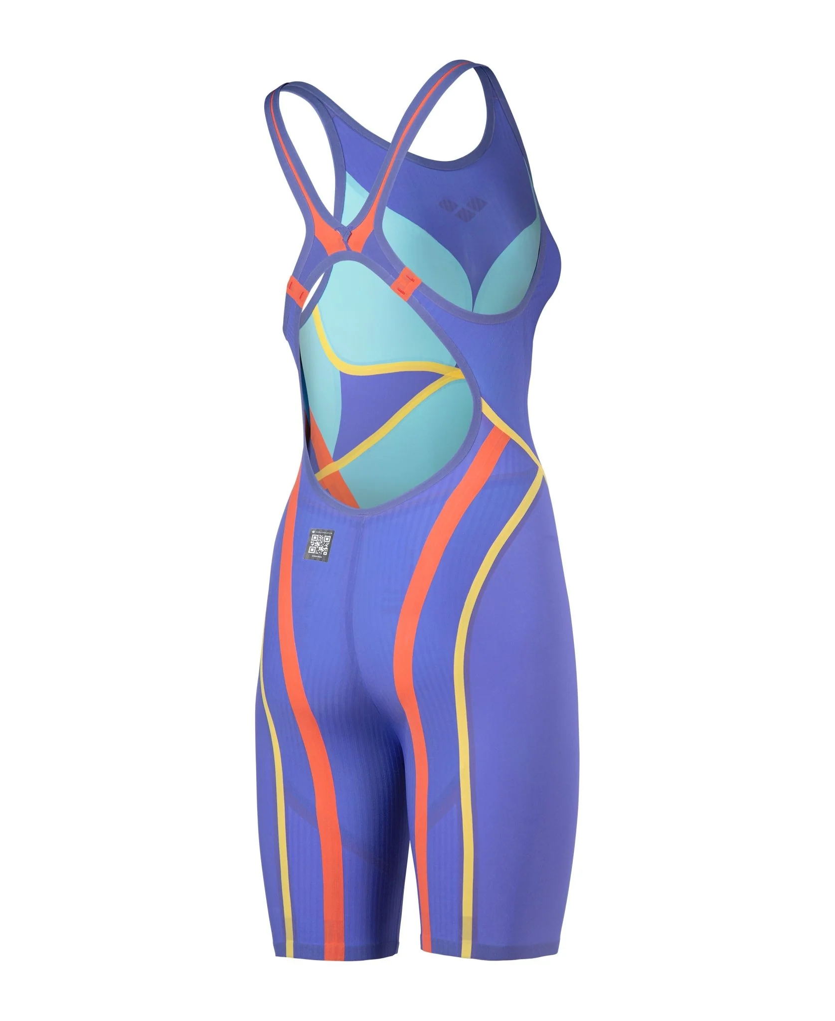 ARENA WOMENS POWERSKIN ECLIPSE GLARE PRIMO OPEN BACK KNEESUIT - Image 12