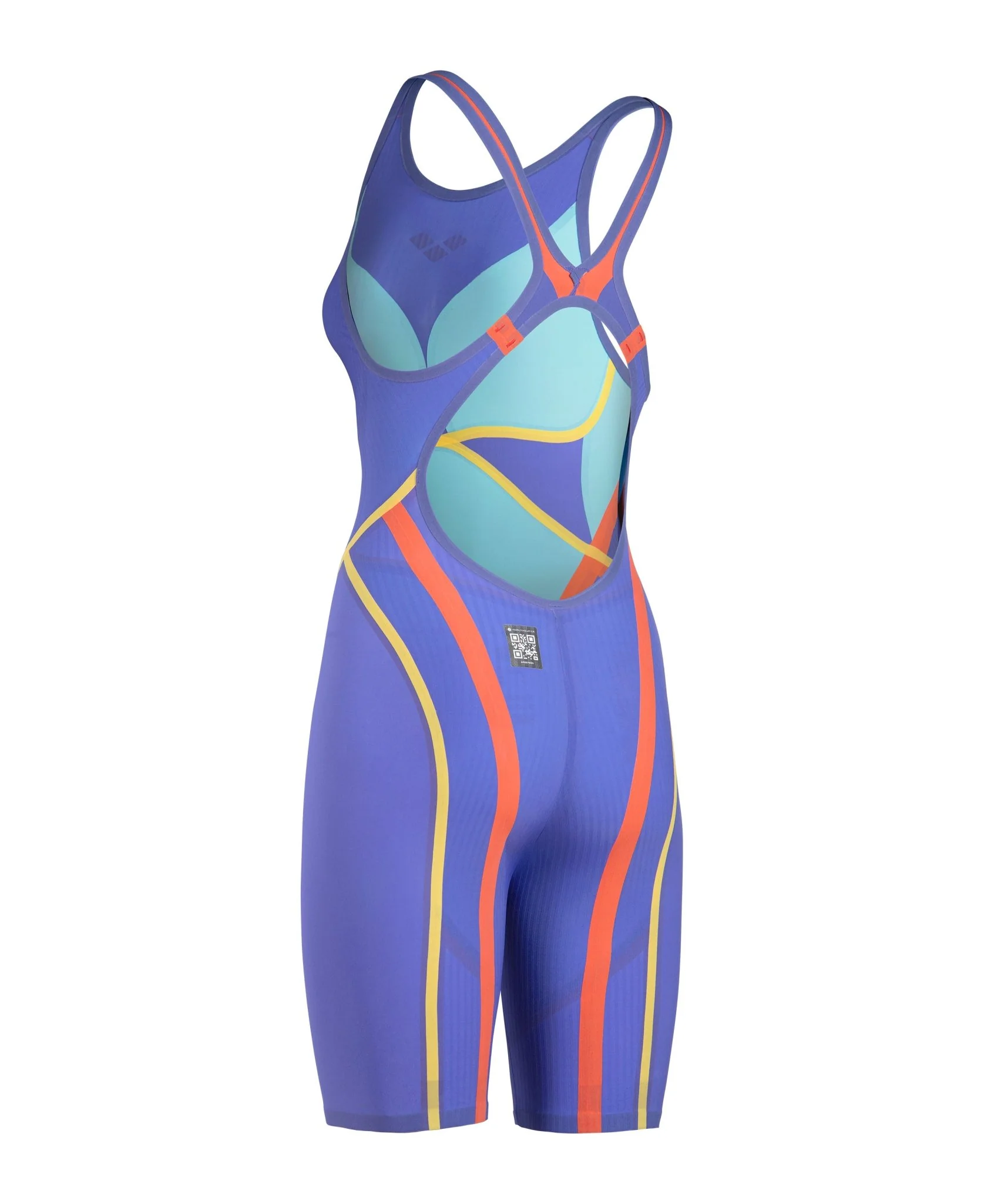 ARENA WOMENS POWERSKIN ECLIPSE GLARE PRIMO OPEN BACK KNEESUIT - Image 13
