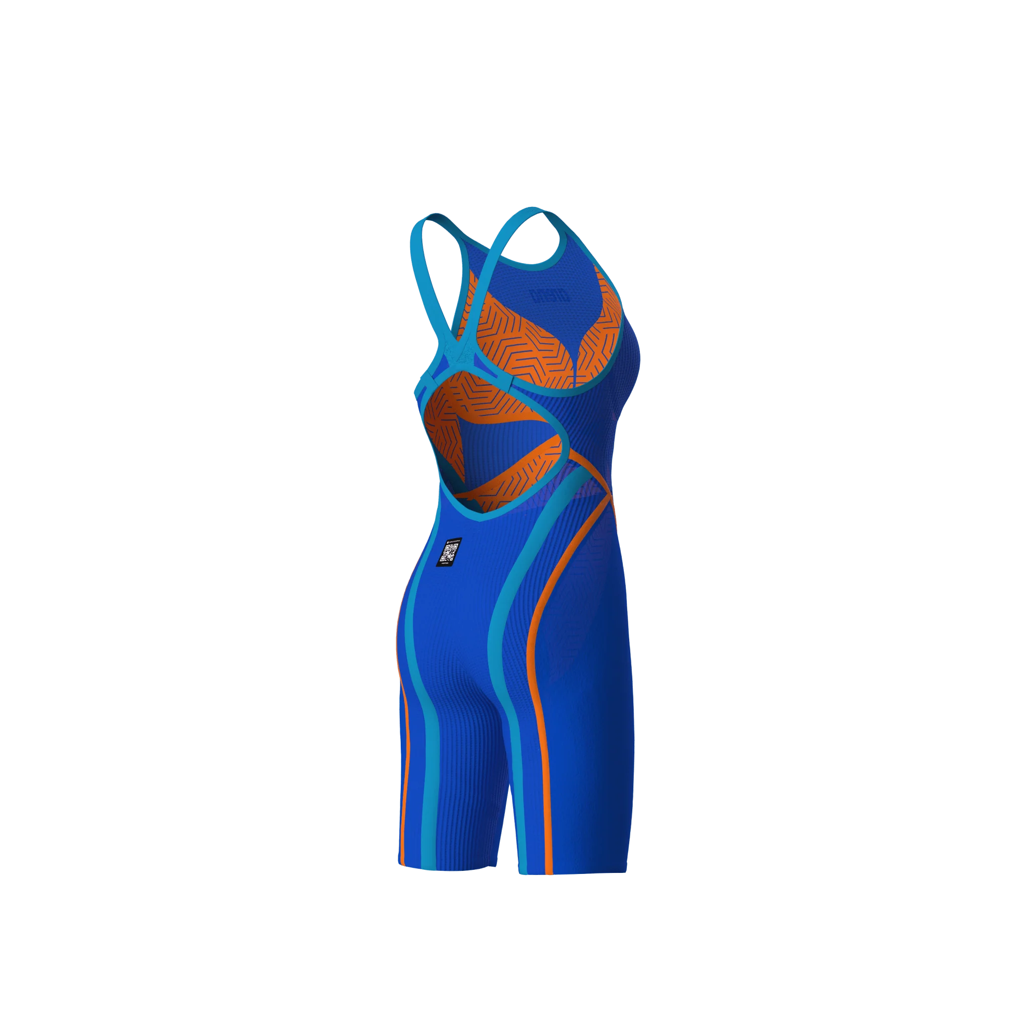 ARENA WOMENS POWERSKIN PRIMO NEON BLAZE OPEN BACK KNEESUIT - Image 11