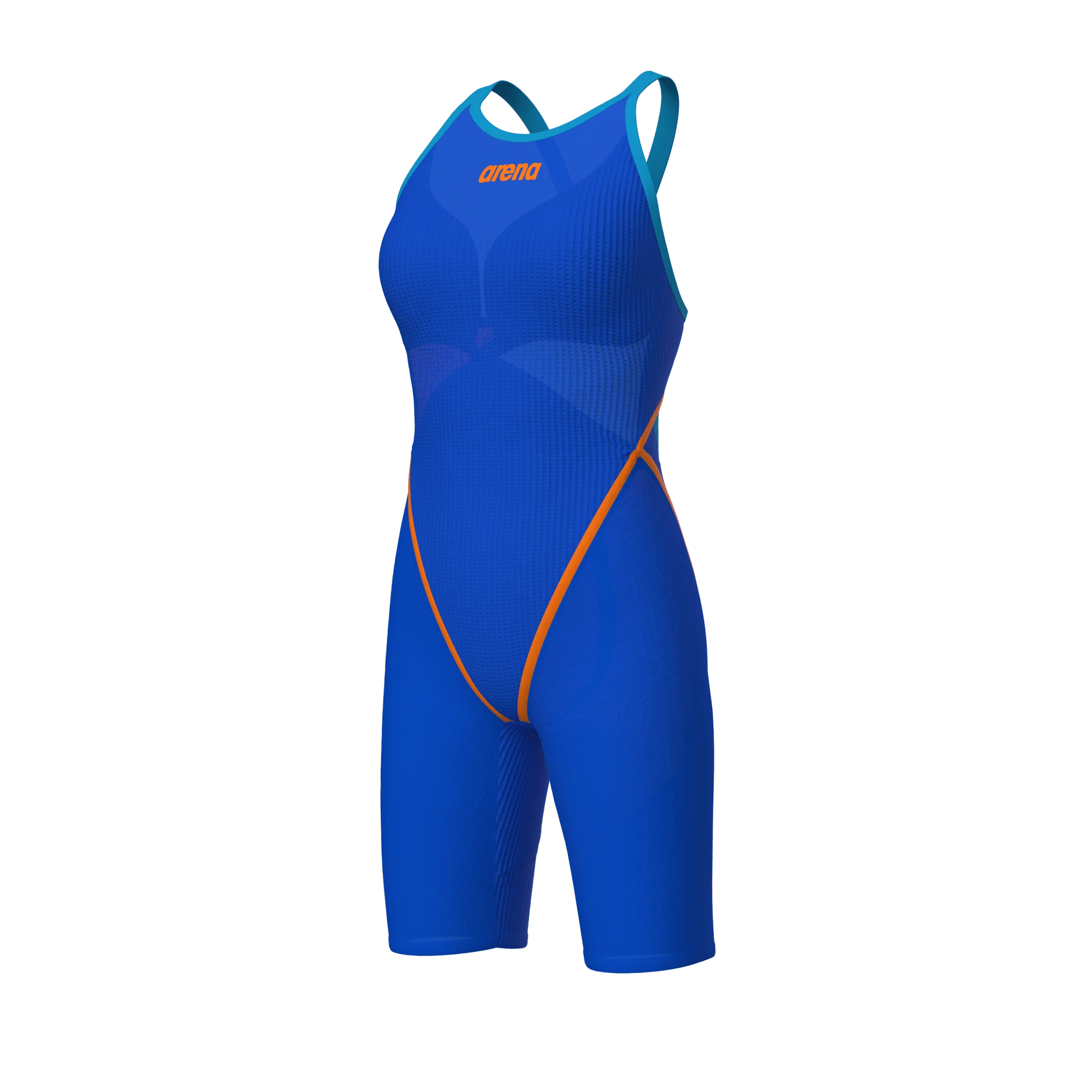 ARENA WOMENS POWERSKIN PRIMO NEON BLAZE OPEN BACK KNEESUIT - Image 7