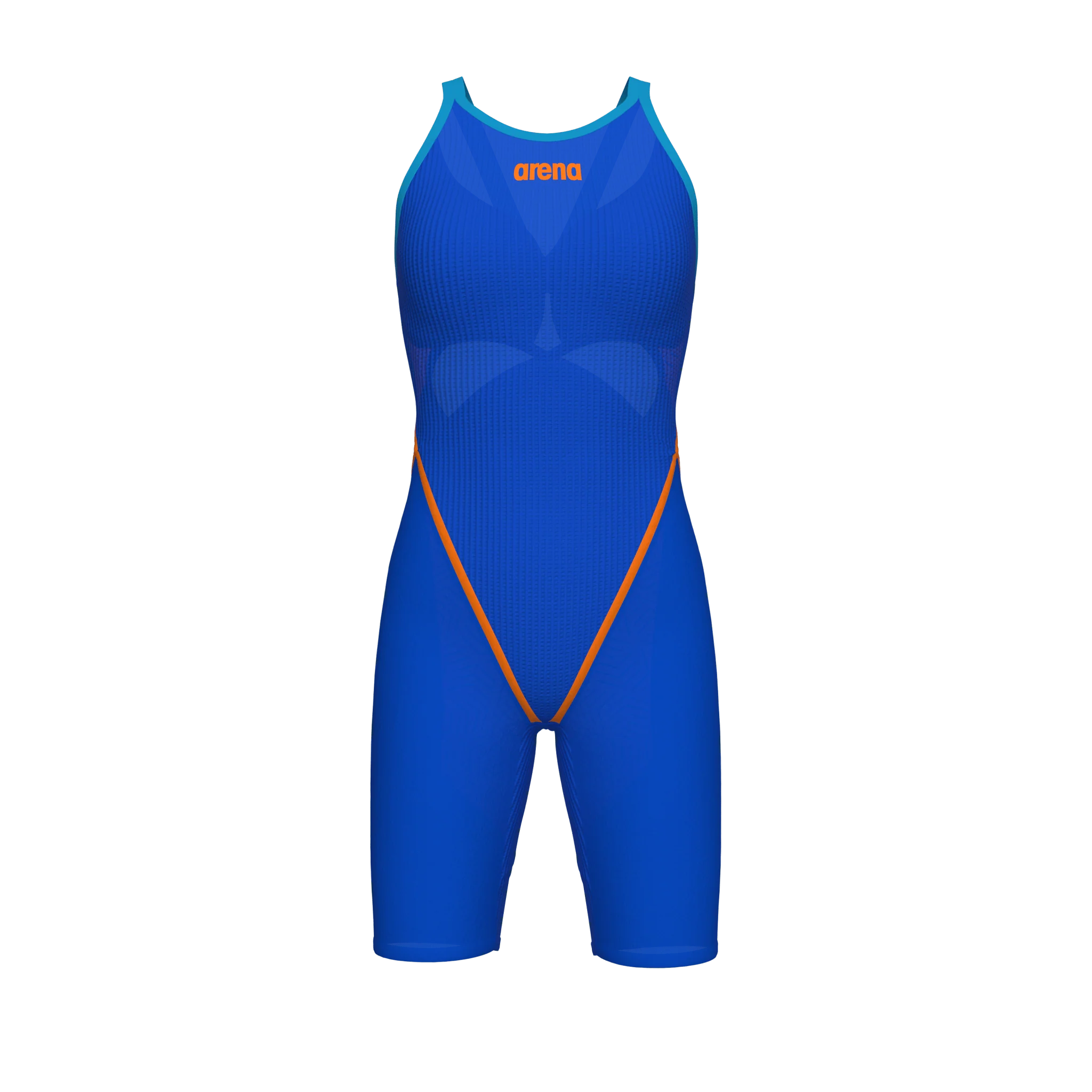 ARENA WOMENS POWERSKIN PRIMO NEON BLAZE OPEN BACK KNEESUIT - Image 9