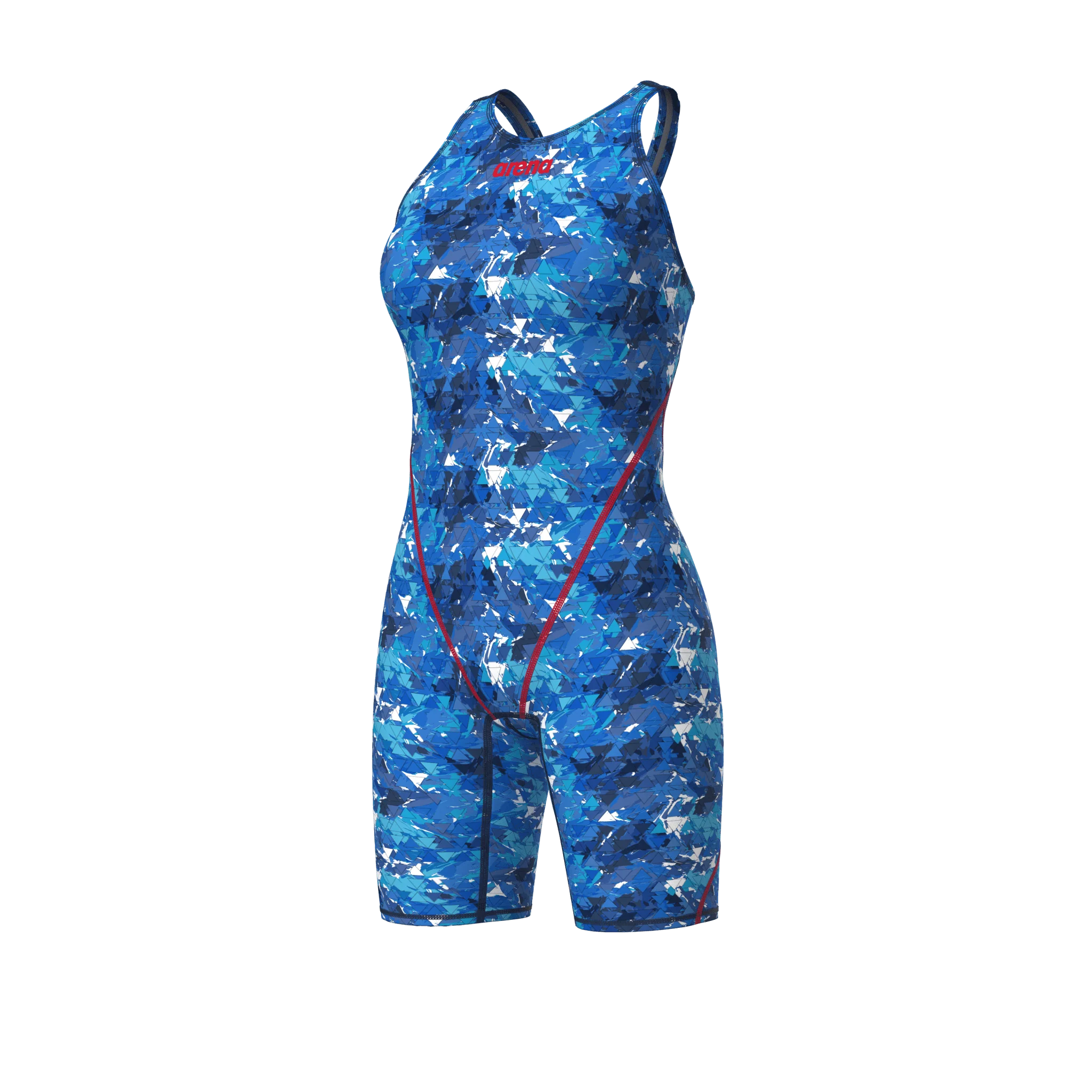 ARENA WOMENS POWERSKIN ST NEXT SPLASHY MULTI OPEN BACK KNEESUIT - Image 6