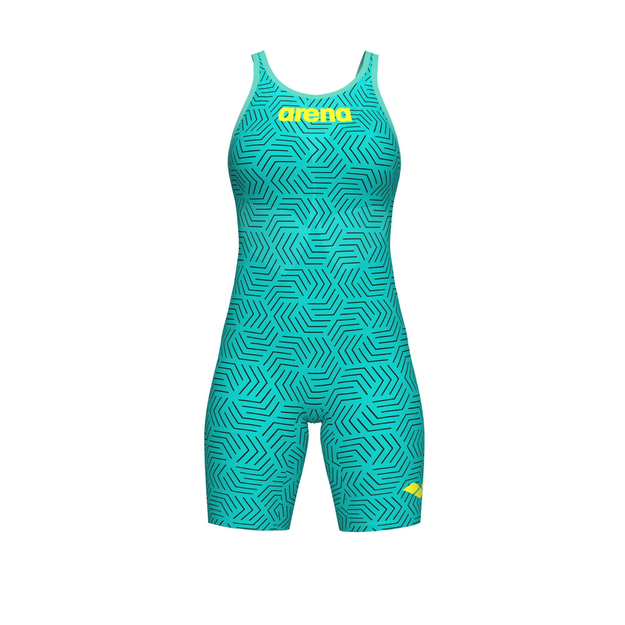ARENA WOMENS POWERSKIN WATER MAZE CARBON AIR² OPEN BACK KNEESUIT - Image 8