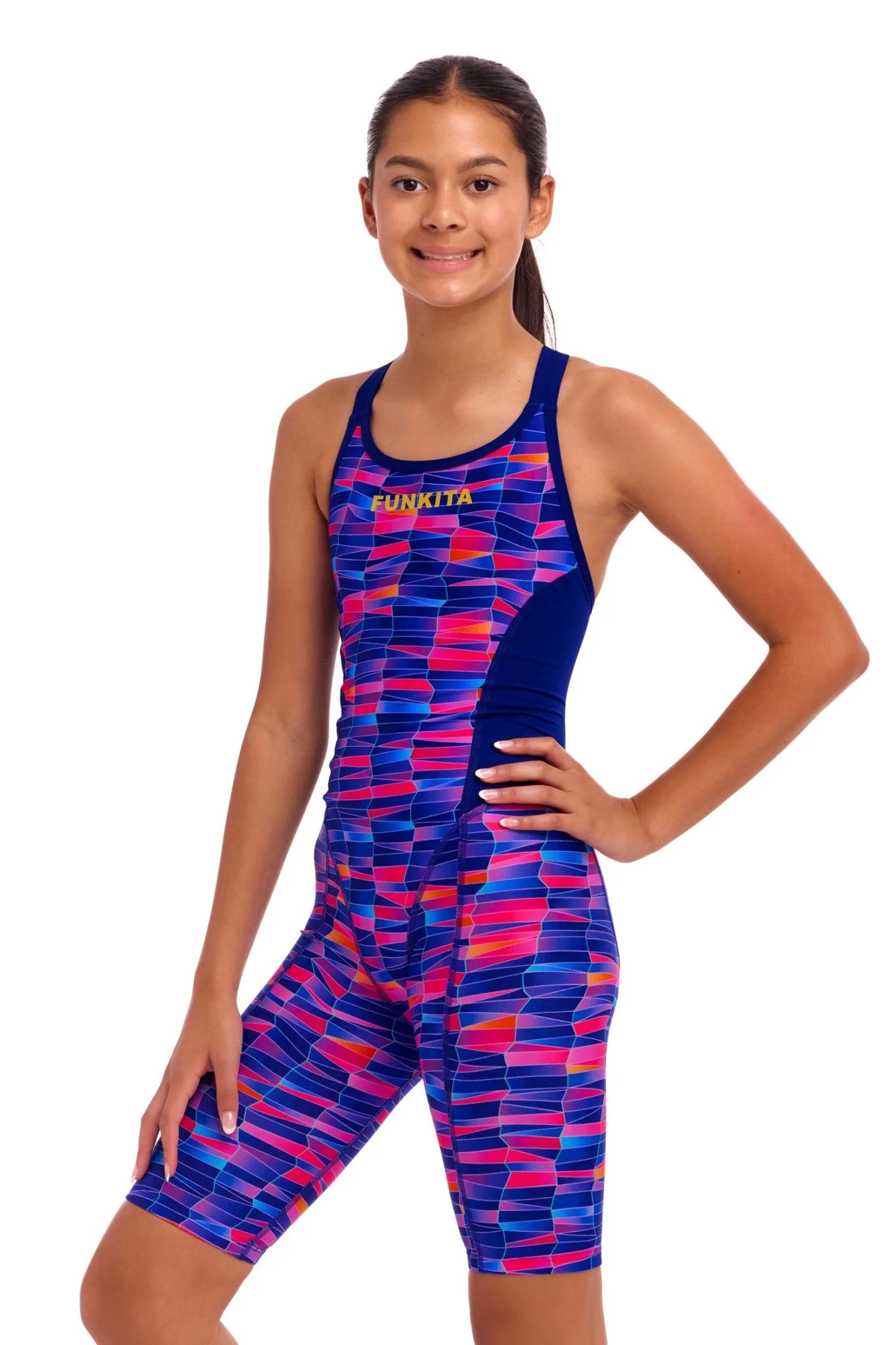 FUNKITA GIRLS WARPED WAVES FAST TRAINING ONE PIECE - Image 4