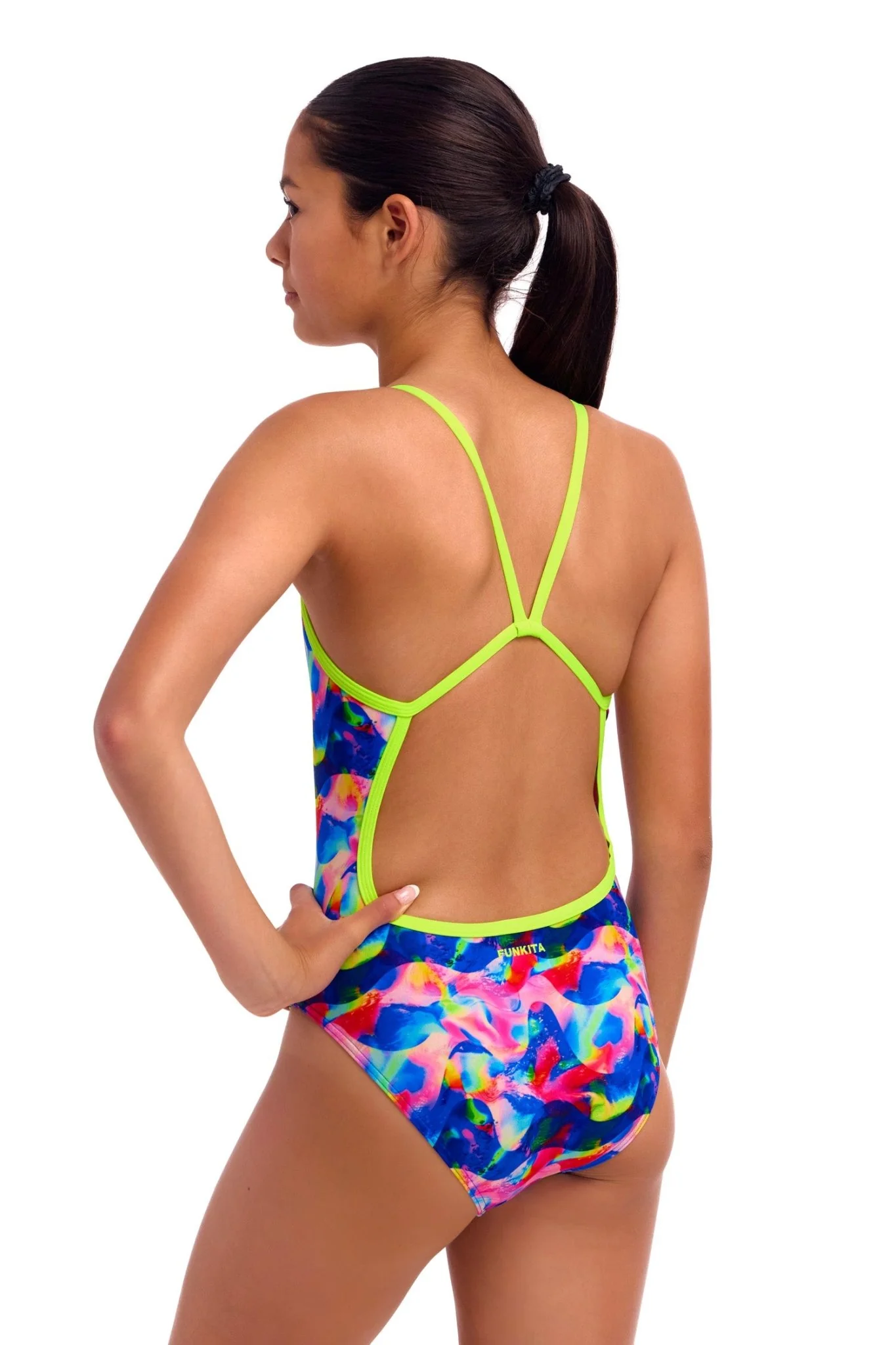 FUNKITA GIRLS WET WAVE SINGLE STRAP ONE PIECE - Image 3