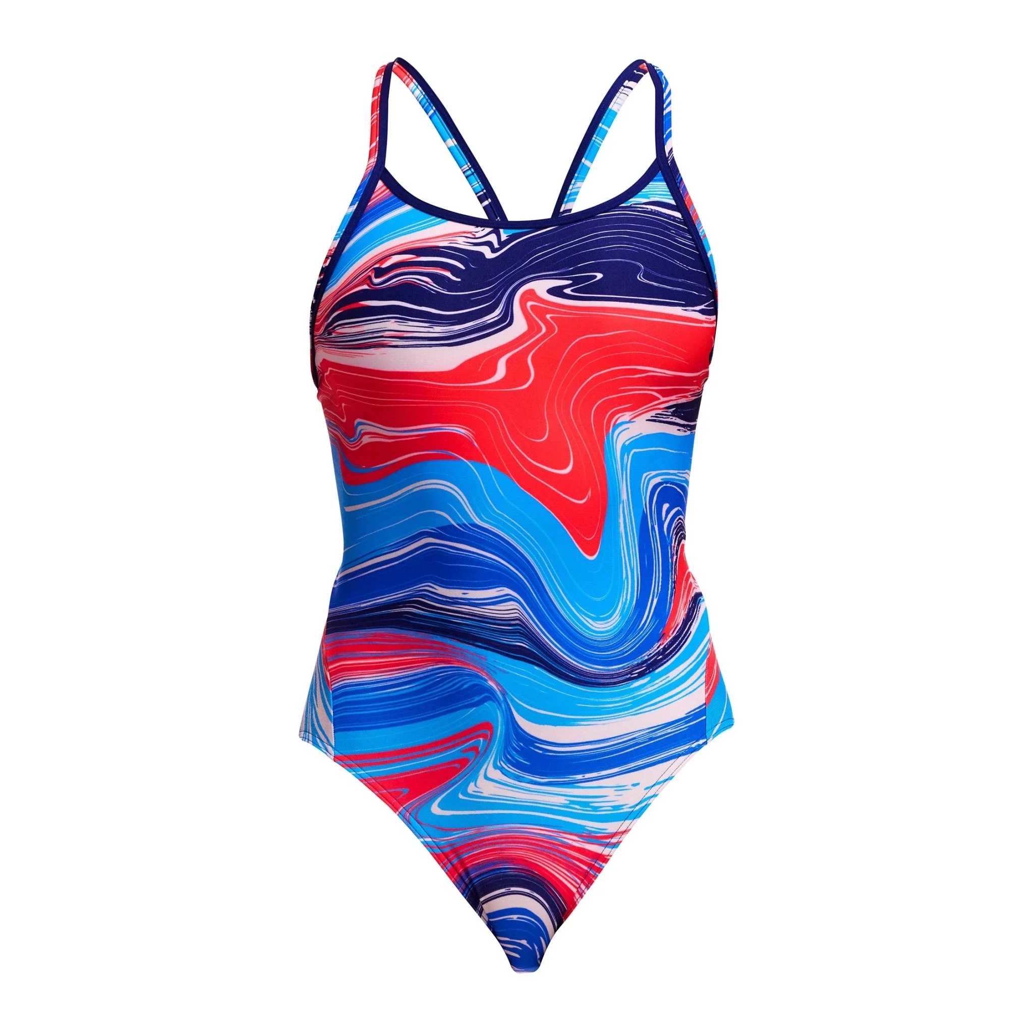 FUNKITA WOMENS WAVE CRAZE DIAMOND BACK ONE PIECE - Image 5