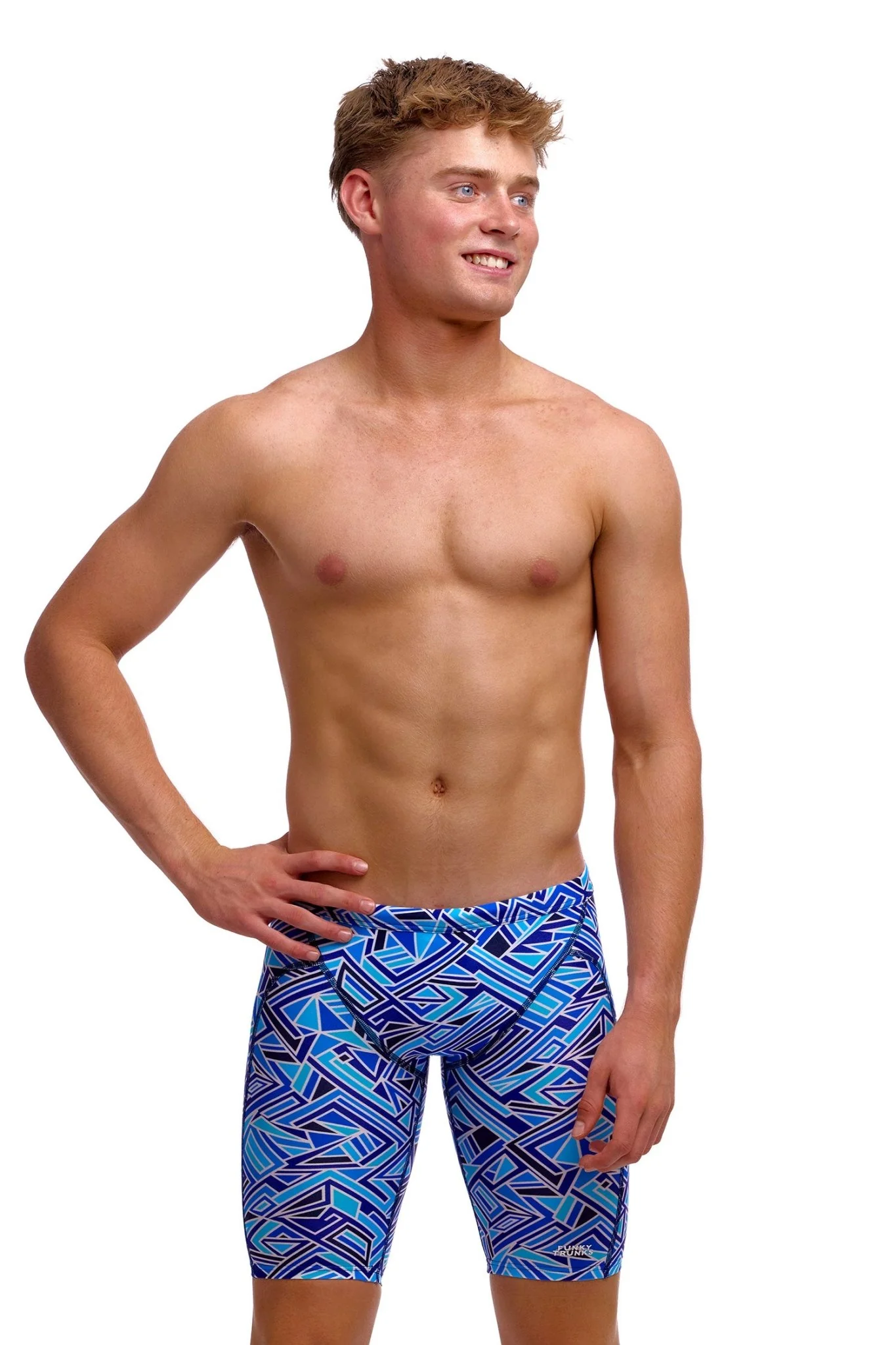 FUNKY TRUNKS BOYS BLUE BITS TRAINING JAMMER - Image 3