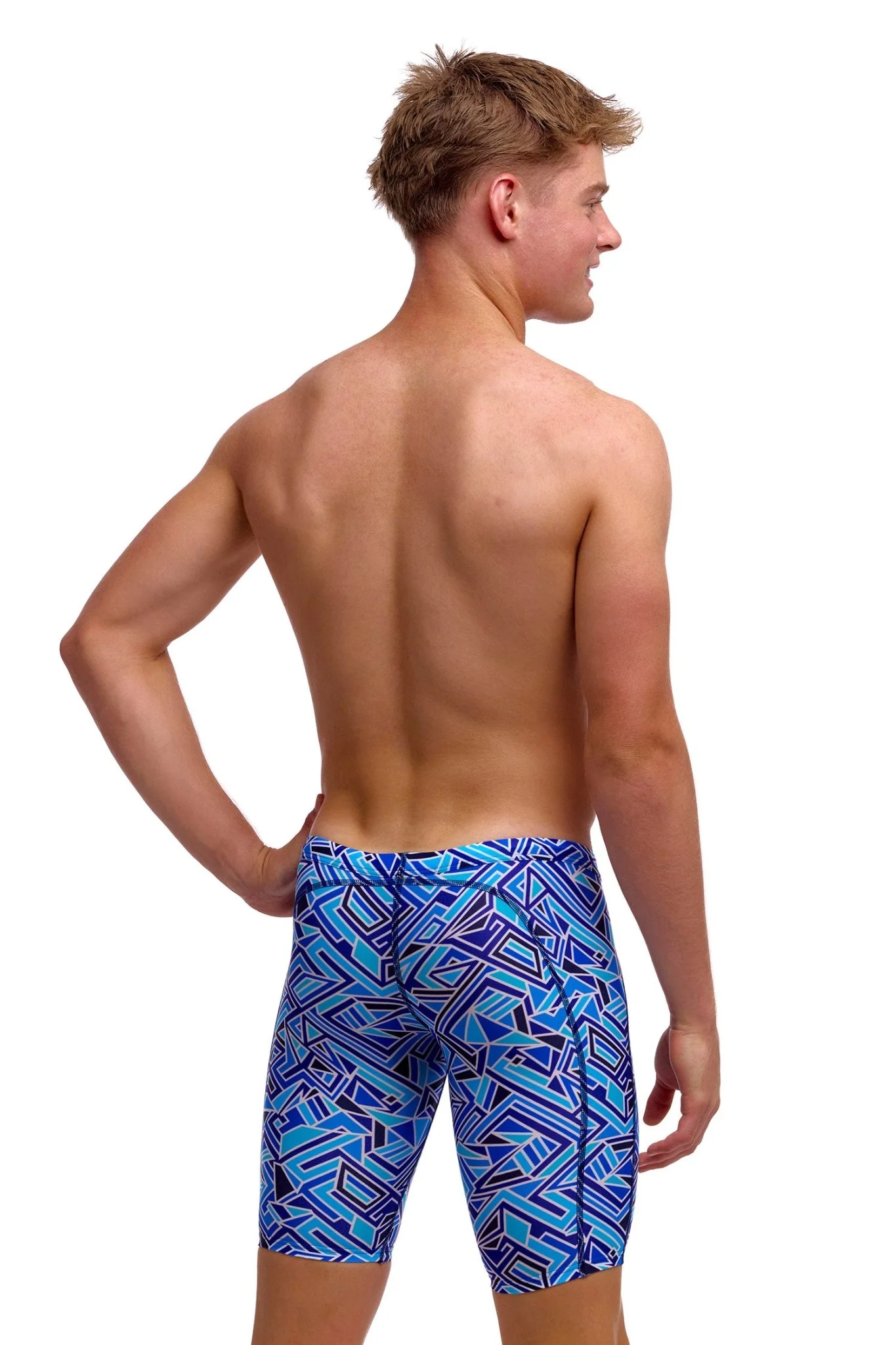 FUNKY TRUNKS BOYS BLUE BITS TRAINING JAMMER - Image 4