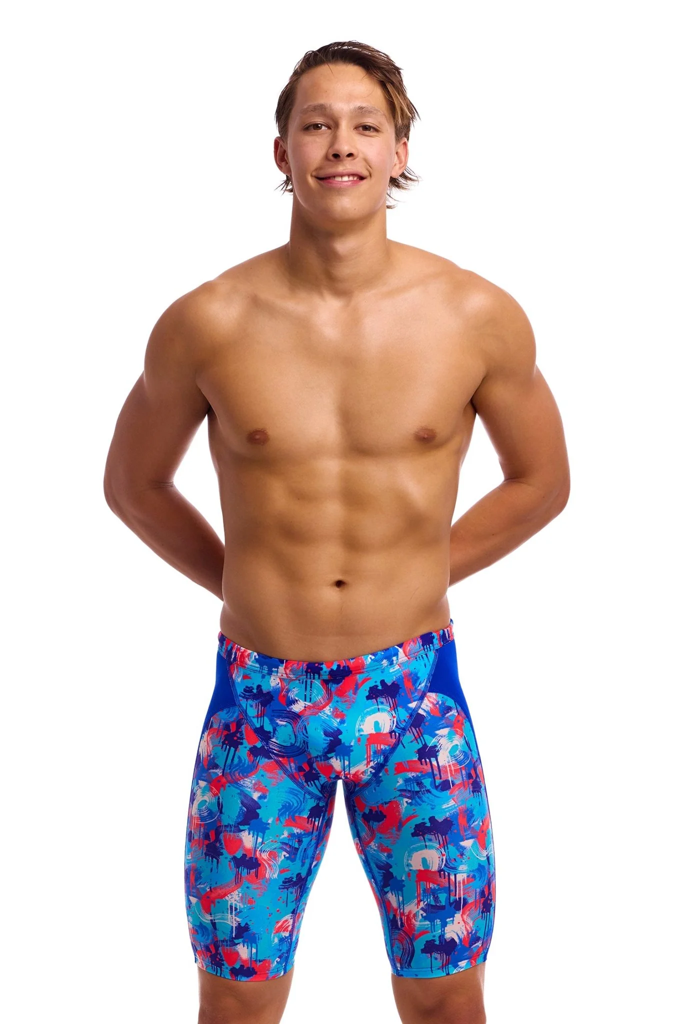 FUNKY TRUNKS MENS MESSY MESSY MESSY TRAINING JAMMER - Image 4