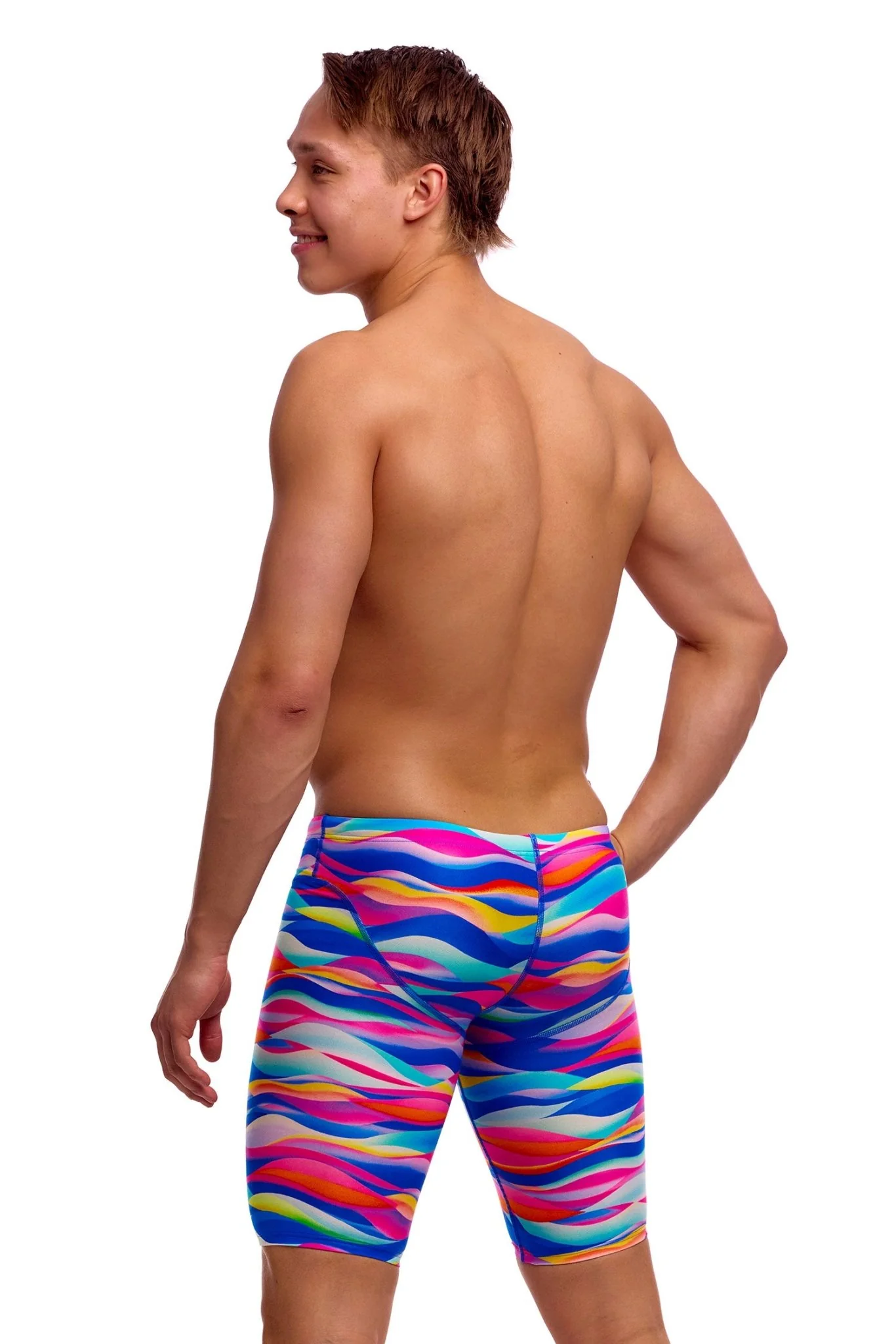 FUNKY TRUNKS MENS ROYAL WAVE FAST TRAINING JAMMER - Image 3
