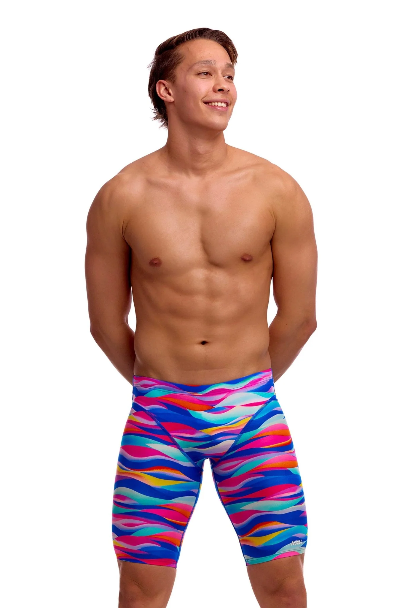 FUNKY TRUNKS MENS ROYAL WAVE FAST TRAINING JAMMER - Image 4
