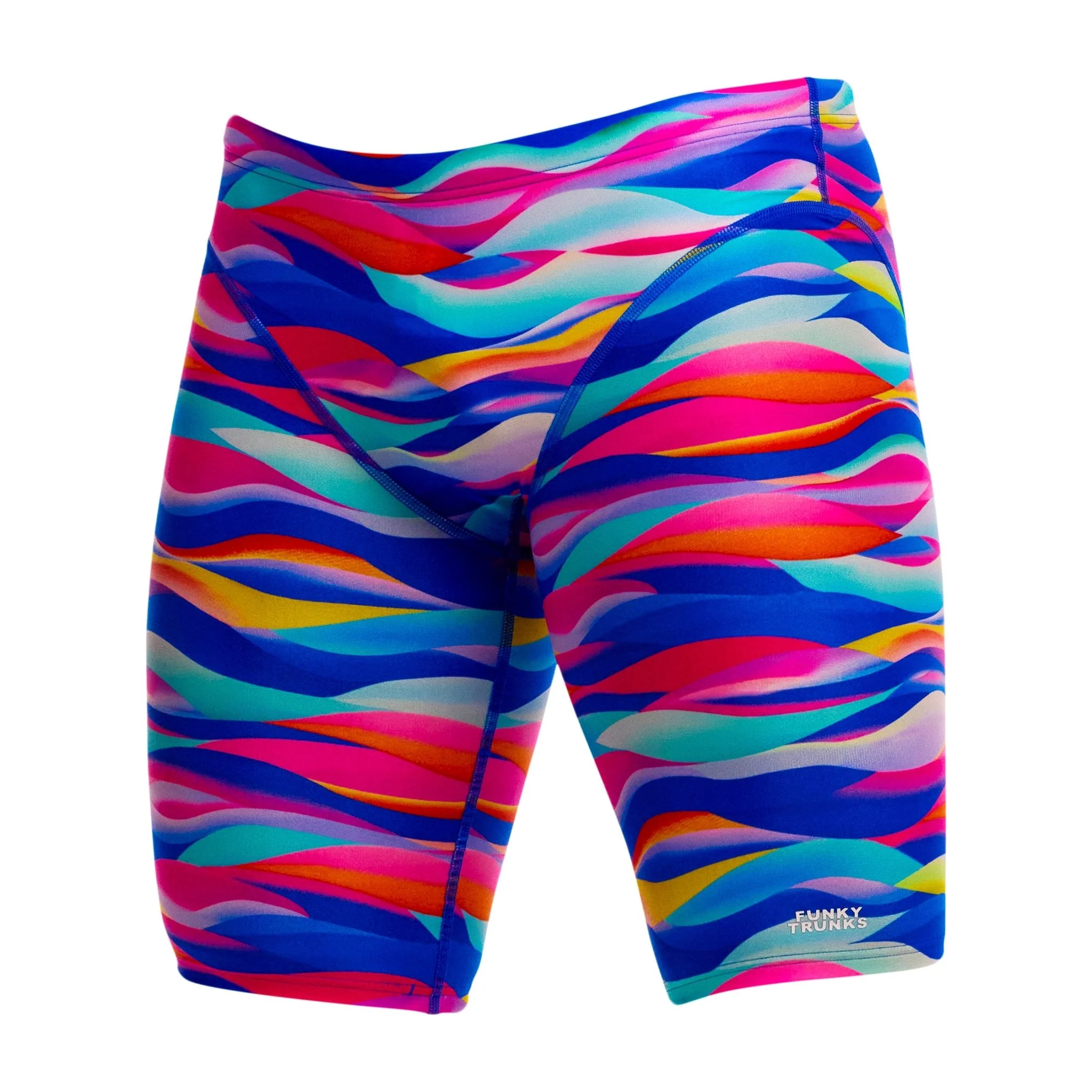 FUNKY TRUNKS MENS ROYAL WAVE FAST TRAINING JAMMER - Image 5