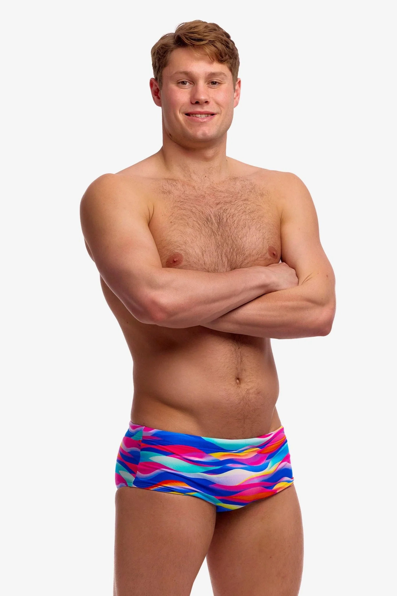 FUNKY TRUNKS MENS ROYAL WAVE SIDEWINDER TRUNKS - Image 4