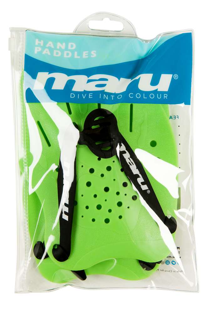 MARU SWIMMING HAND PADDLES LIME - Image 4