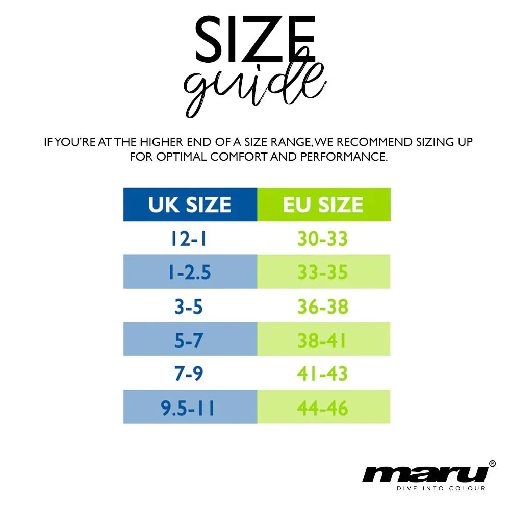 MARU TRAINING FINS BLUE / LIME - Image 6