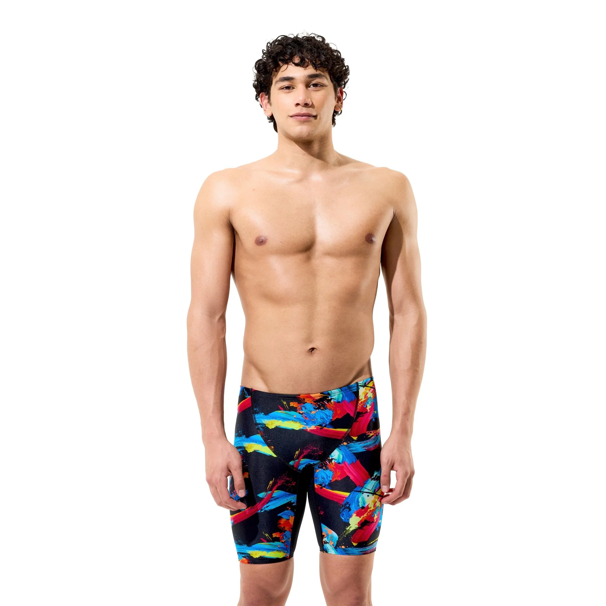 SPEEDO BOYS FASTSKIN ENDURANCE+ MAX HIGH WAIST JAMMER COLOUR SHOCK - Image 3