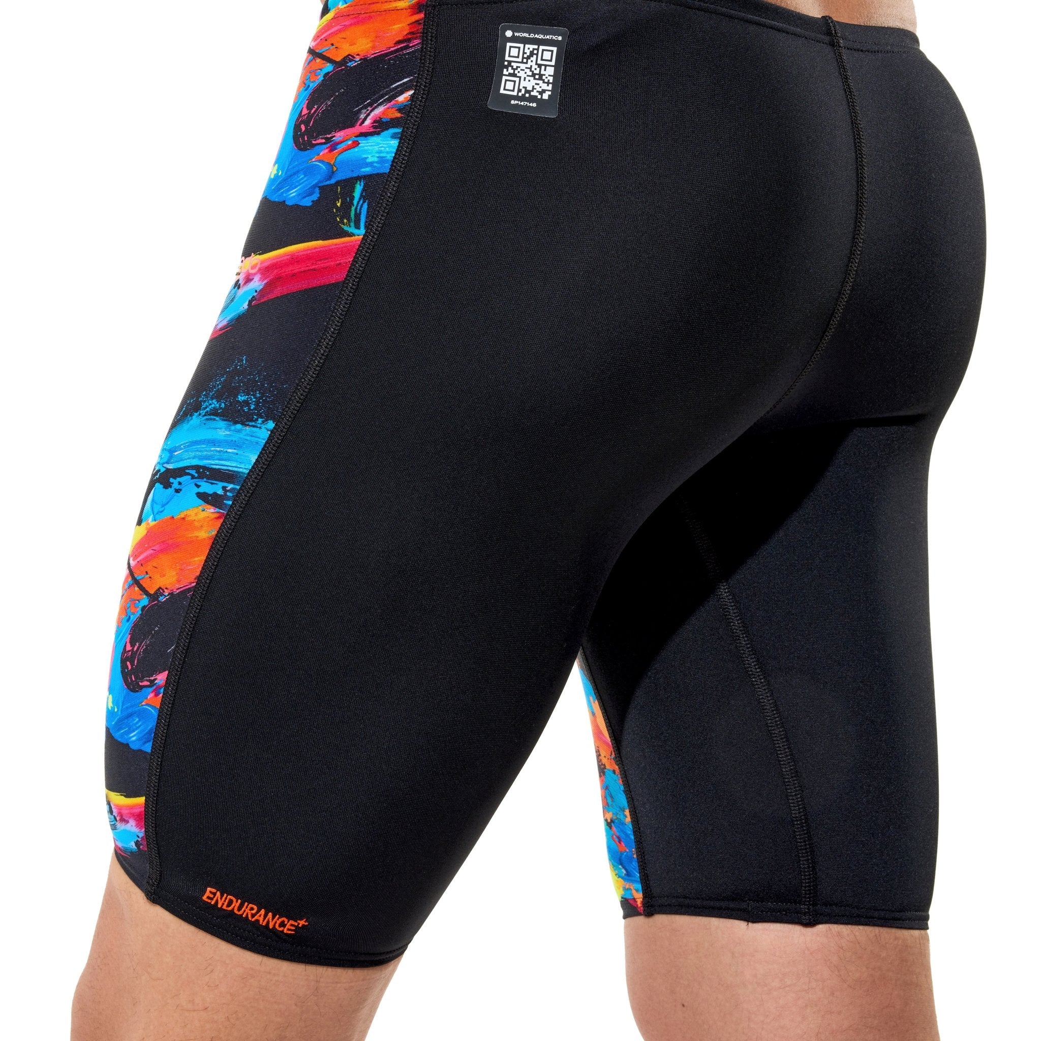 SPEEDO BOYS FASTSKIN ENDURANCE+ MAX HIGH WAIST JAMMER COLOUR SHOCK - Image 4