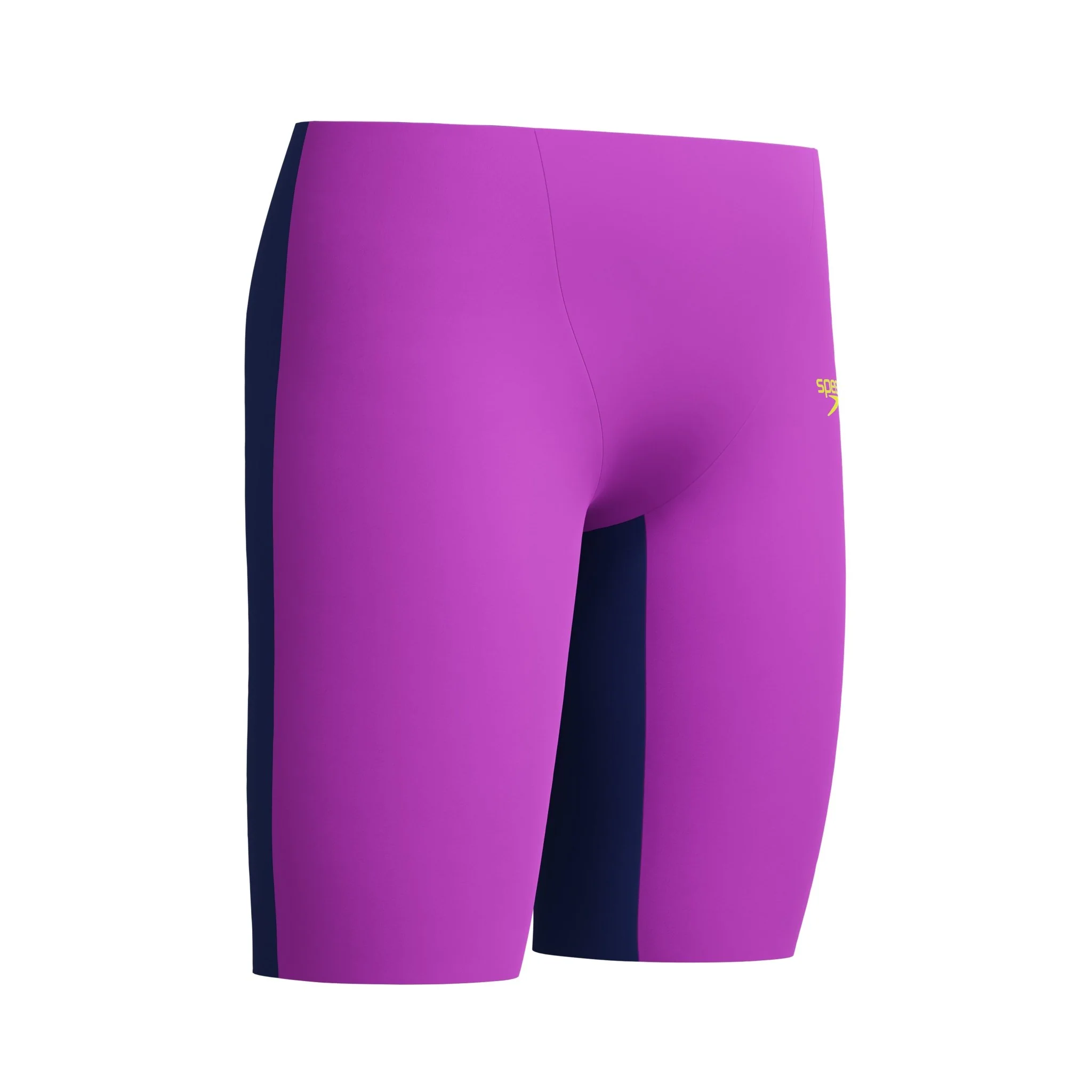 SPEEDO BOYS FASTSKIN ENDURANCE+ MAX HIGH WAIST JAMMER NEON JELLY / NOBLE NAVY - Image 3