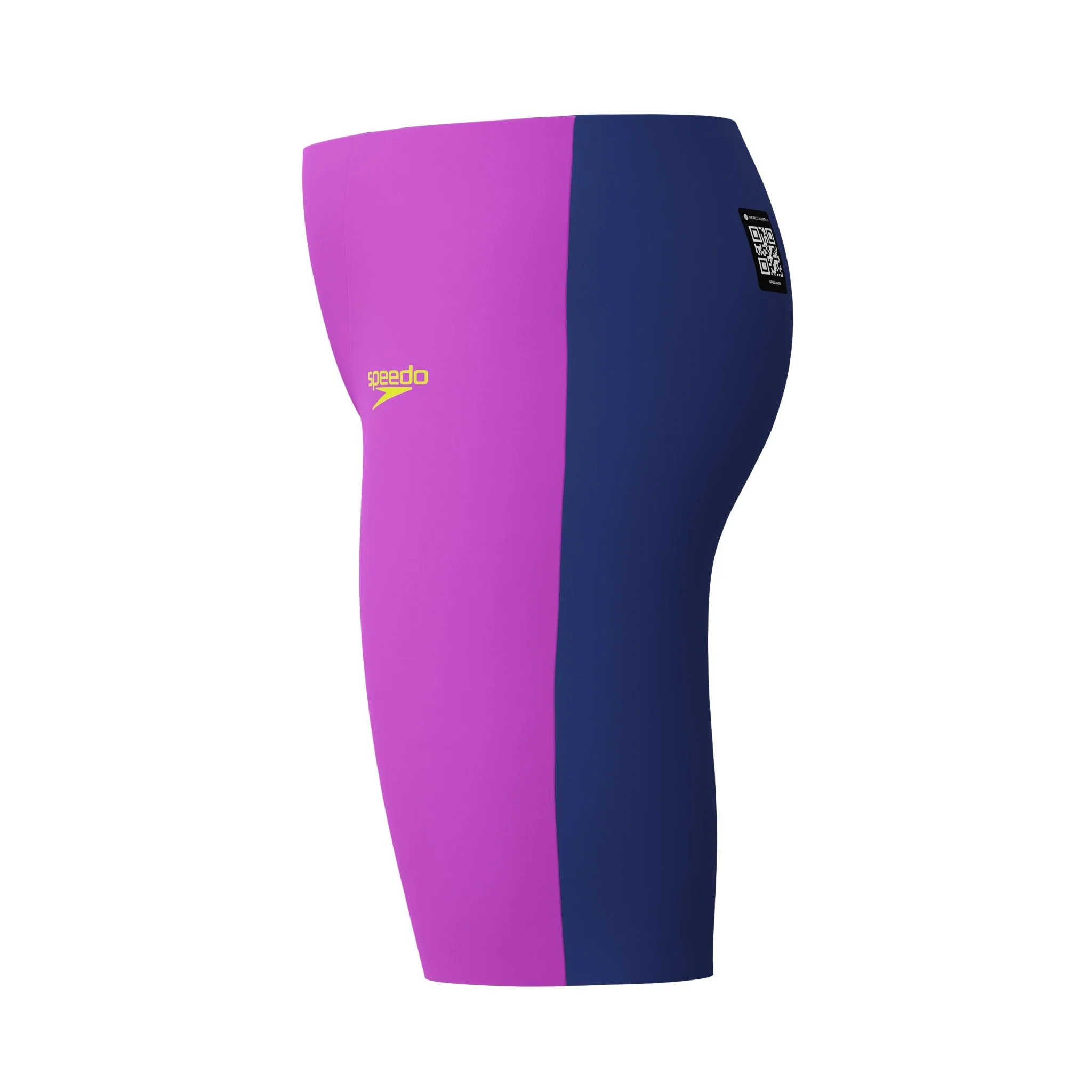 SPEEDO BOYS FASTSKIN ENDURANCE+ MAX HIGH WAIST JAMMER NEON JELLY / NOBLE NAVY - Image 5