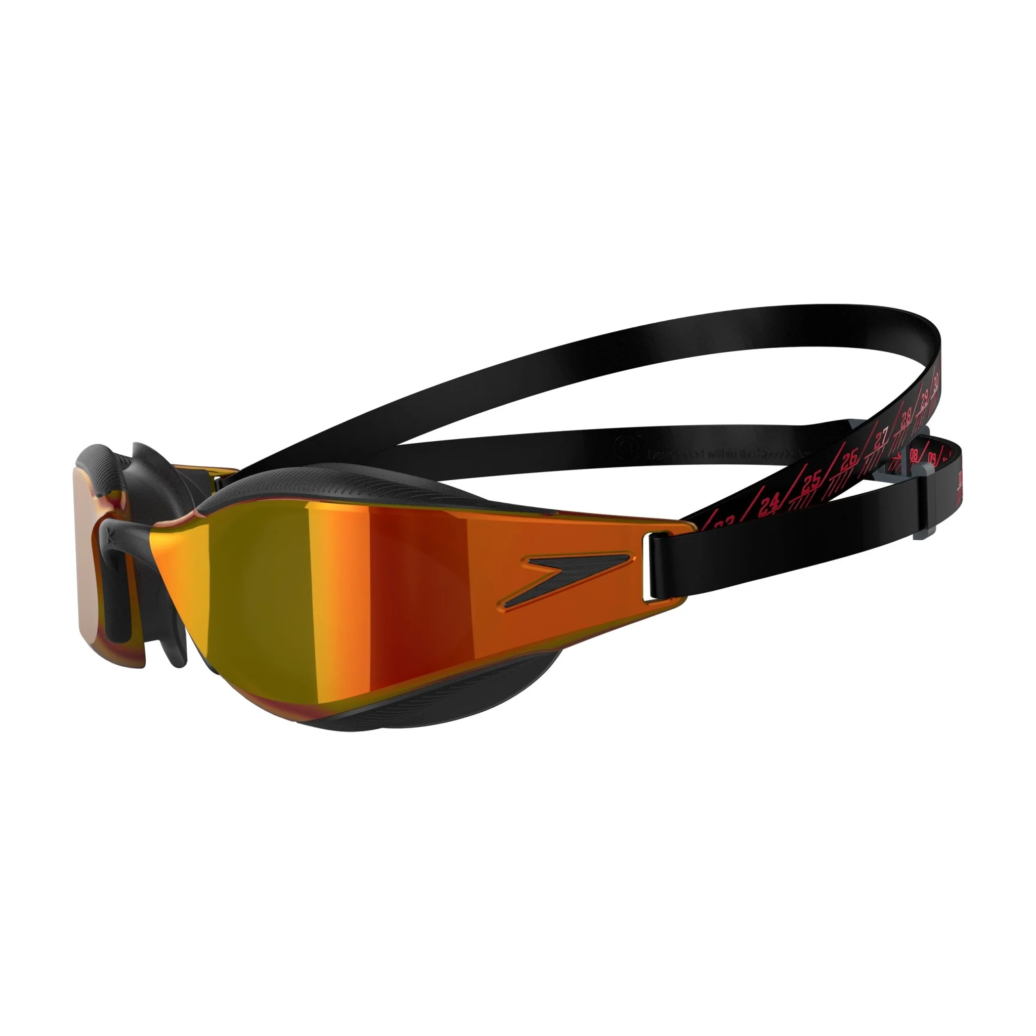 SPEEDO FASTSKIN HYPER ELITE MIRROR GOGGLES BLACK/GOLD - Image 3