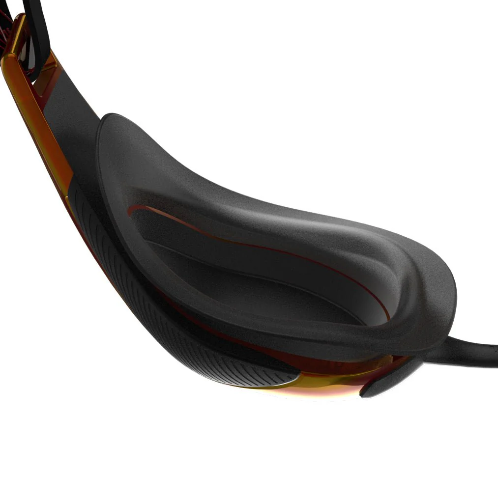 SPEEDO FASTSKIN HYPER ELITE MIRROR GOGGLES BLACK/GOLD - Image 4