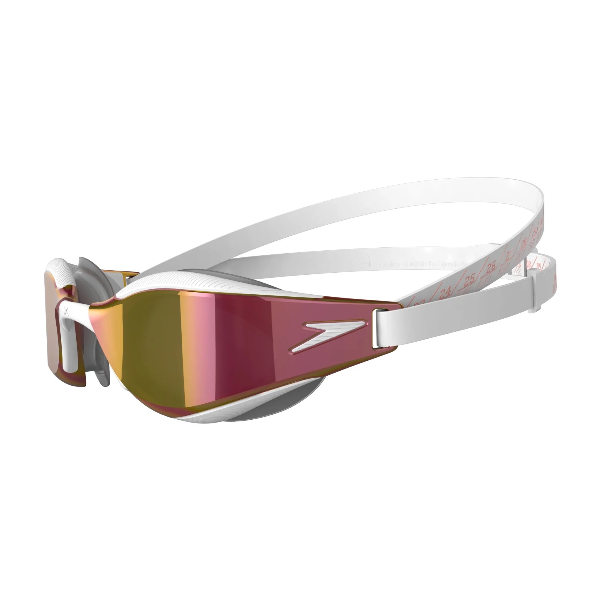 SPEEDO FASTSKIN HYPER ELITE MIRROR GOGGLES WHITE/GOLD - Image 3
