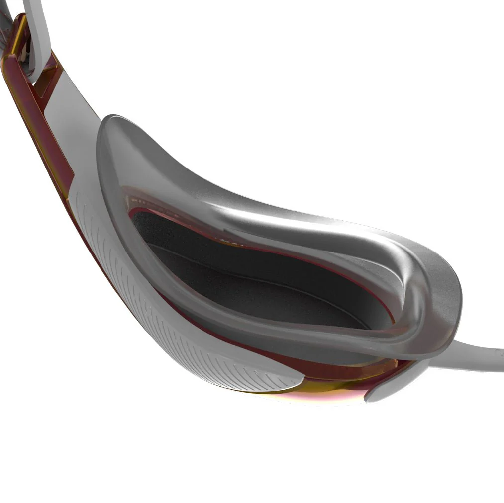 SPEEDO FASTSKIN HYPER ELITE MIRROR GOGGLES WHITE/GOLD - Image 4