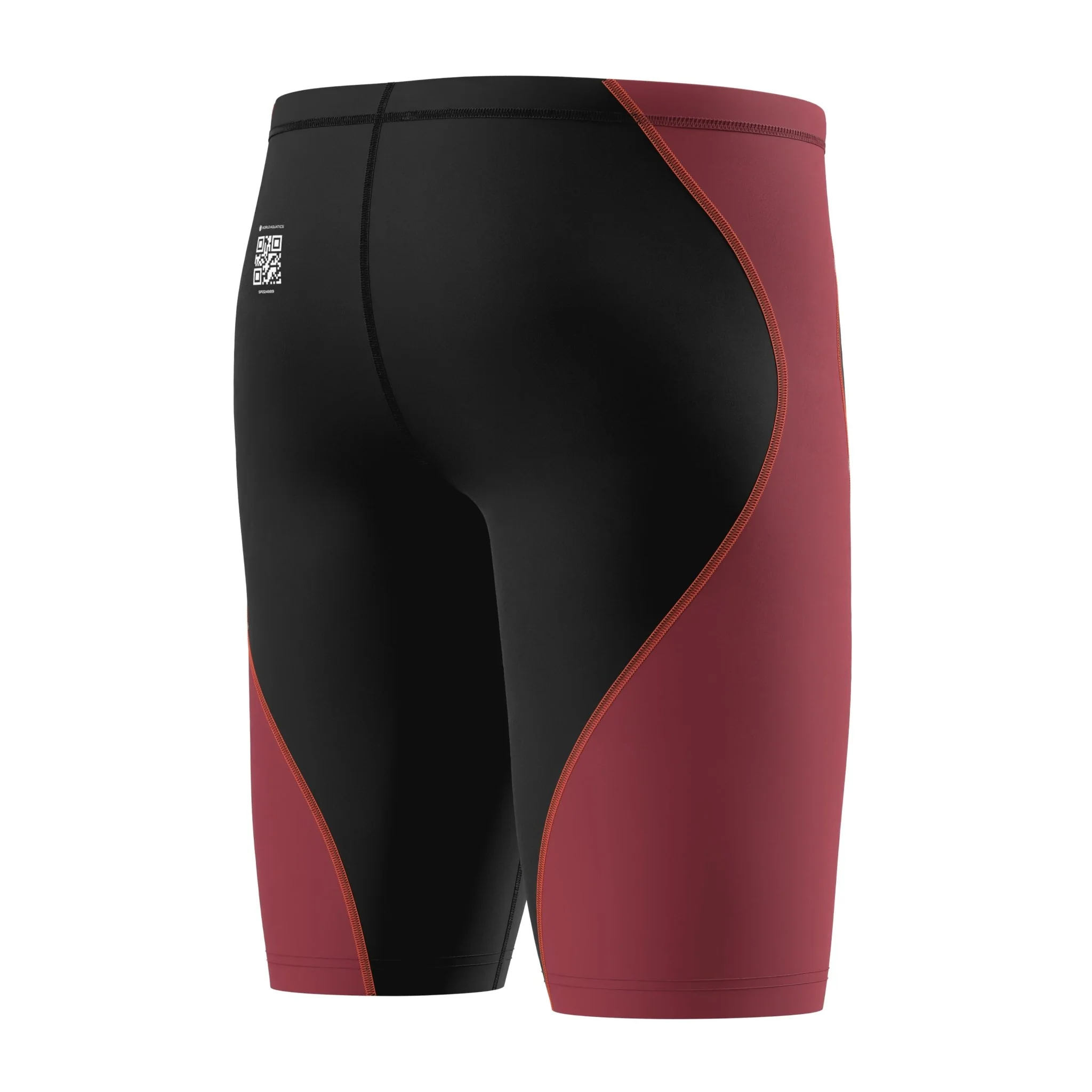 SPEEDO FASTSKIN HYPERSPARK SOLID JAMMER BLACK / REGAL RED - Image 6