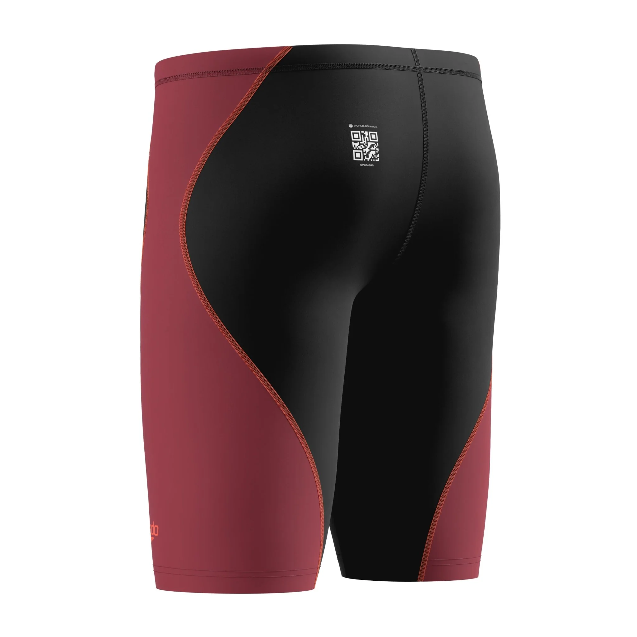SPEEDO FASTSKIN HYPERSPARK SOLID JAMMER BLACK / REGAL RED - Image 7