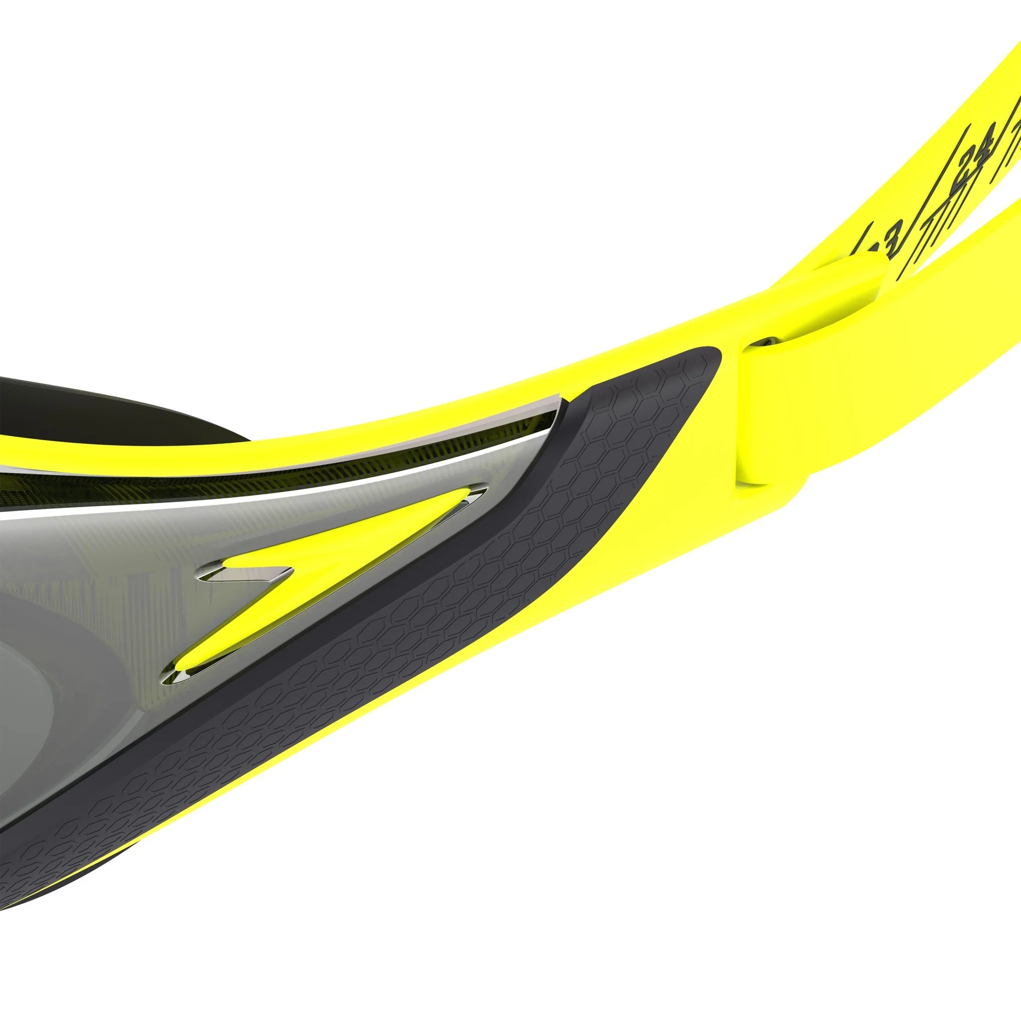 SPEEDO FASTSKIN PURE FOCUS MIRROR GOGGLES YELLOW/SMOKE - Image 4