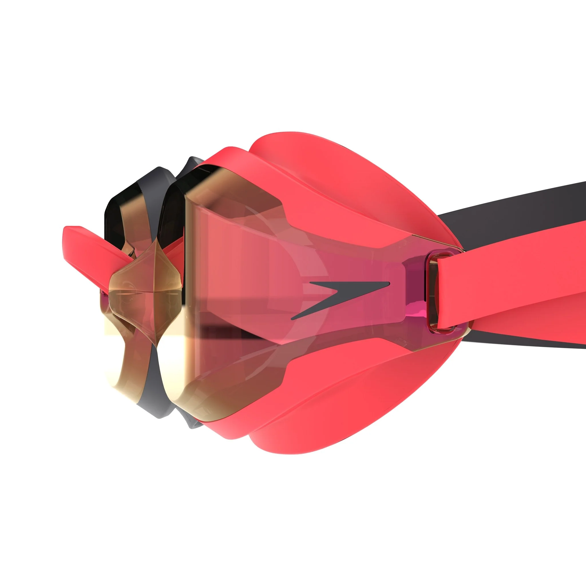 SPEEDO FASTSKIN SPEED SOCKET 2.0 MIRROR GOGGLES SMOKE / CRIMSON - Image 4