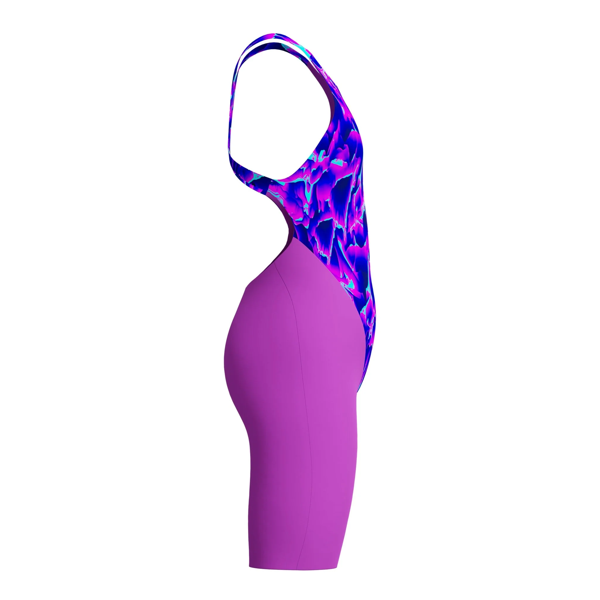 SPEEDO GIRLS FASTSKIN ENDURANCE+ MAX KNEESKIN CAVE CURRENT / NEON JELLY - Image 3