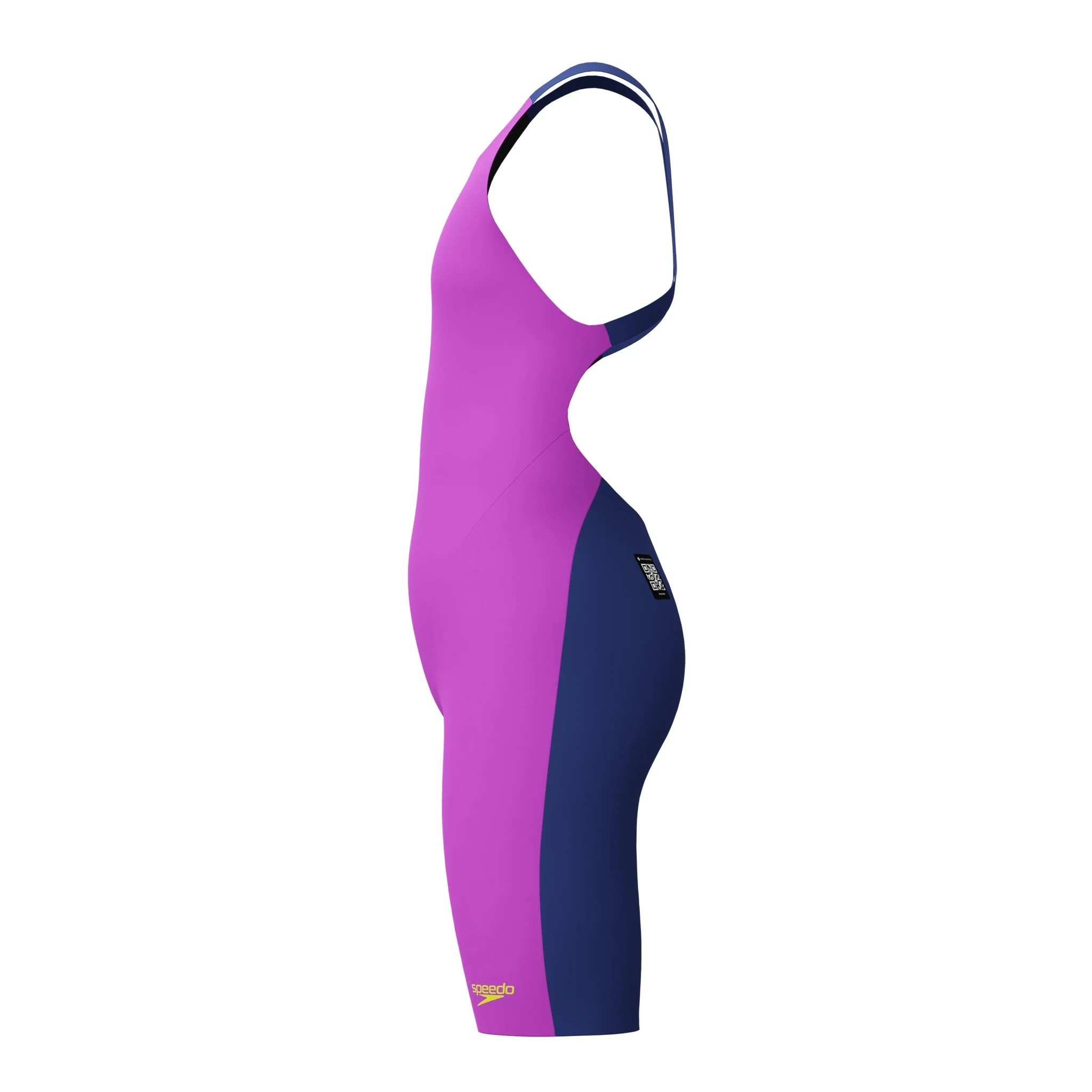 SPEEDO GIRLS FASTSKIN ENDURANCE+ MAX KNEESKIN NEON JELLY / NOBLE NAVY - Image 5