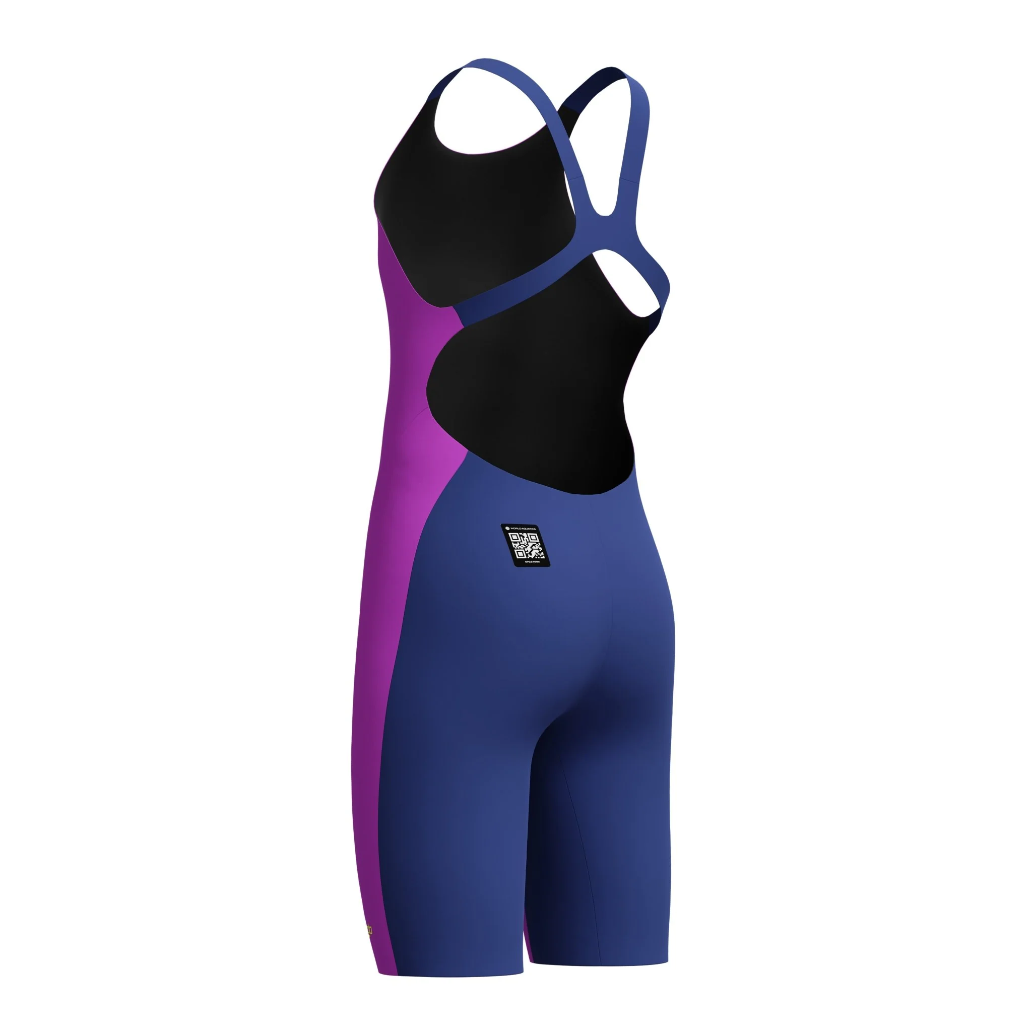 SPEEDO GIRLS FASTSKIN ENDURANCE+ MAX KNEESKIN NEON JELLY / NOBLE NAVY - Image 6