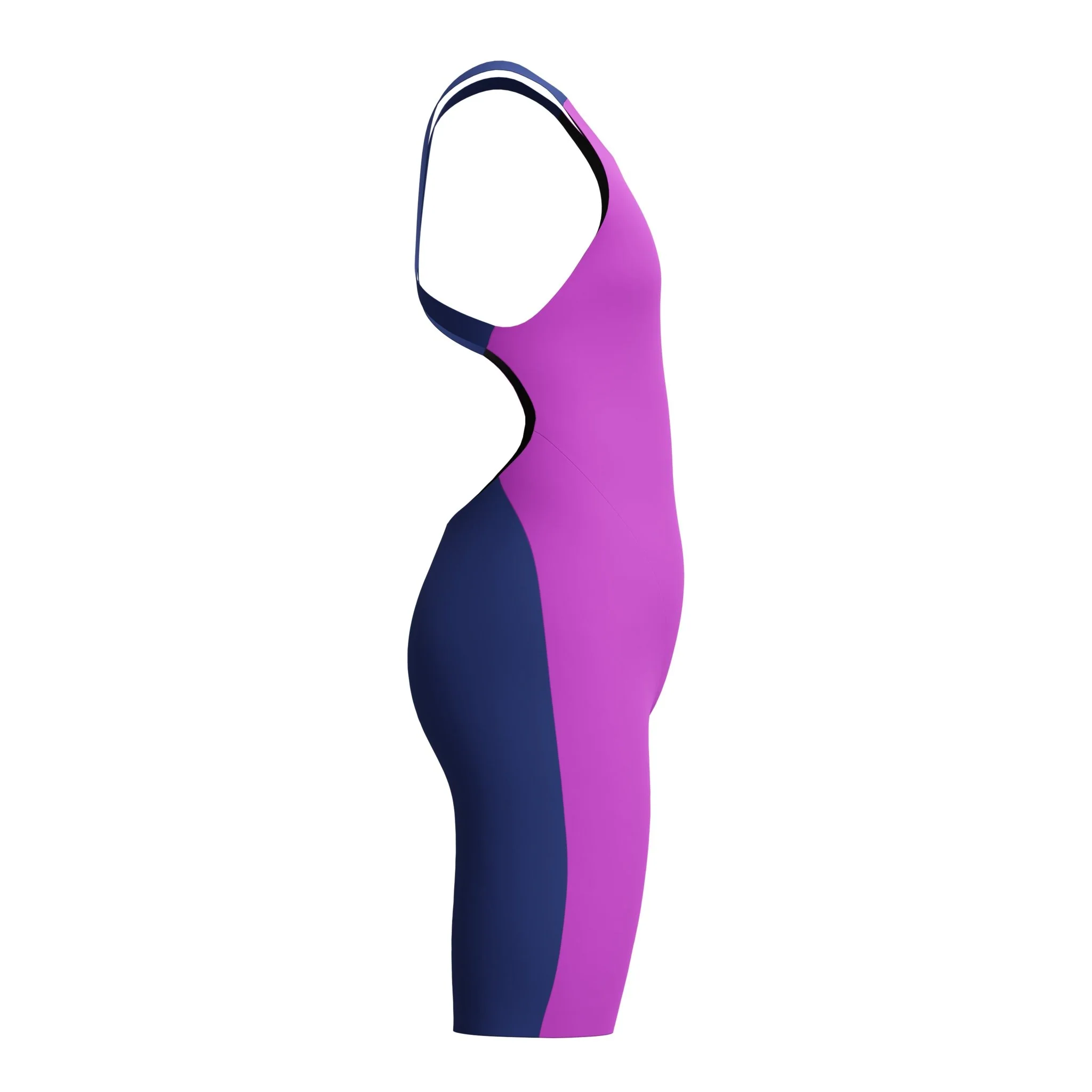 SPEEDO GIRLS FASTSKIN ENDURANCE+ MAX KNEESKIN NEON JELLY / NOBLE NAVY - Image 8