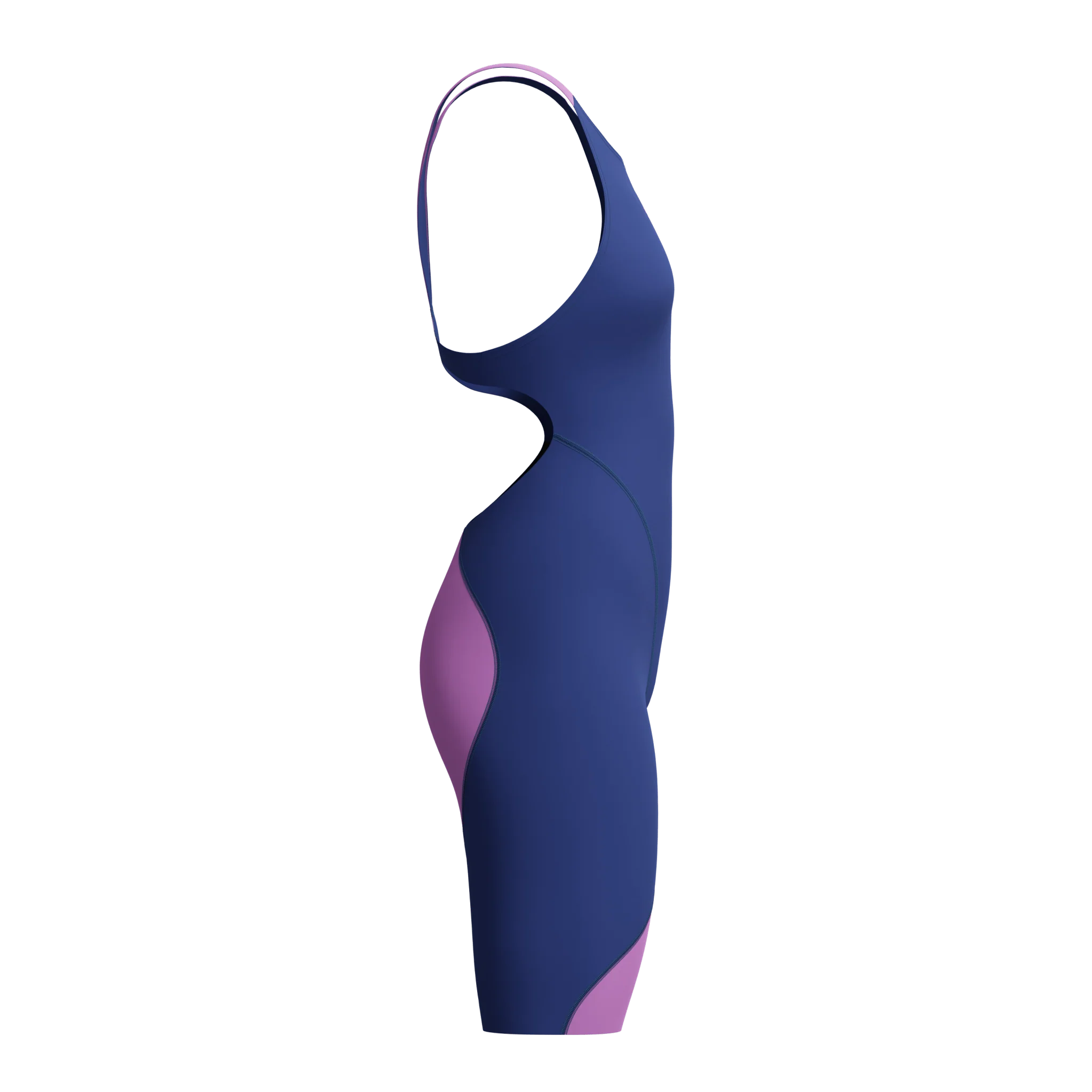SPEEDO GIRLS FASTSKIN LZR IGNITE KNEESKIN NOBLE NAVY / NEON JELLY - Image 6